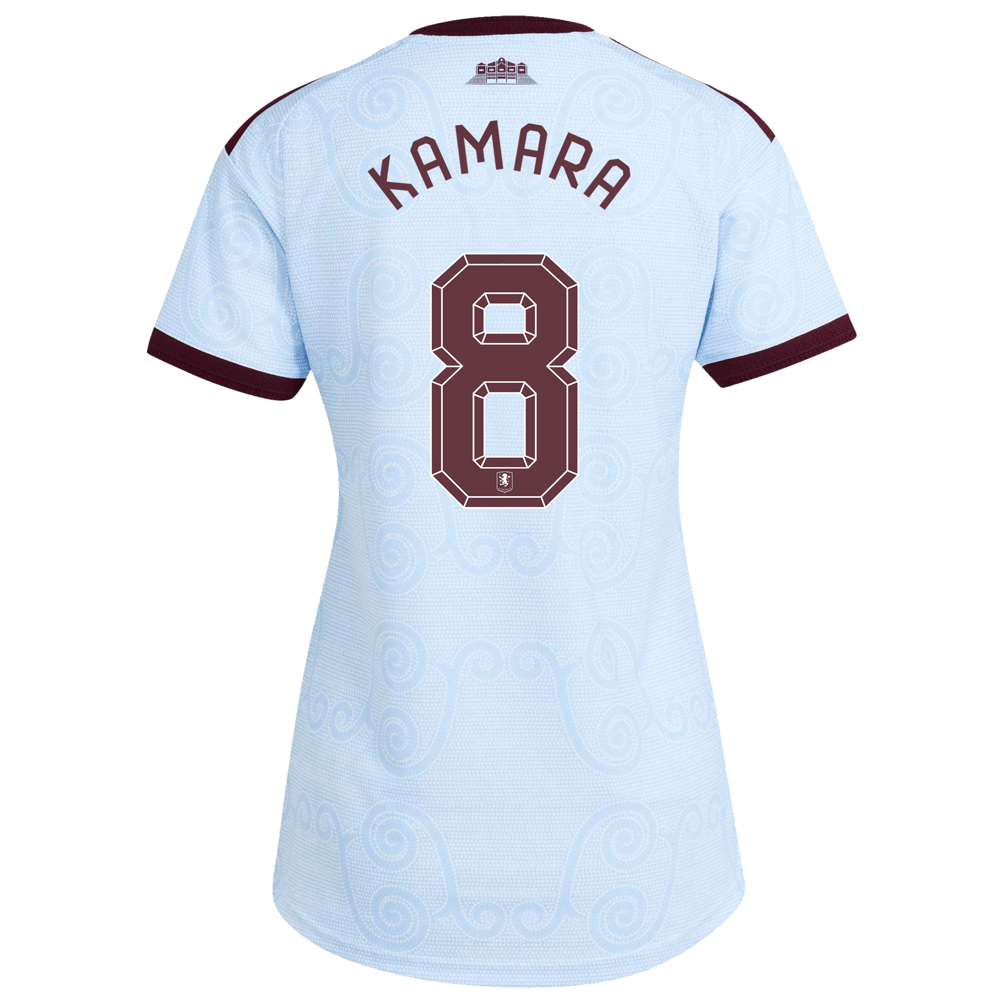 Aston Villa adidas Third Authentic Shirt 2026-27 - Womens with Kamara 8 Cup printing, , rebel_hi-res
