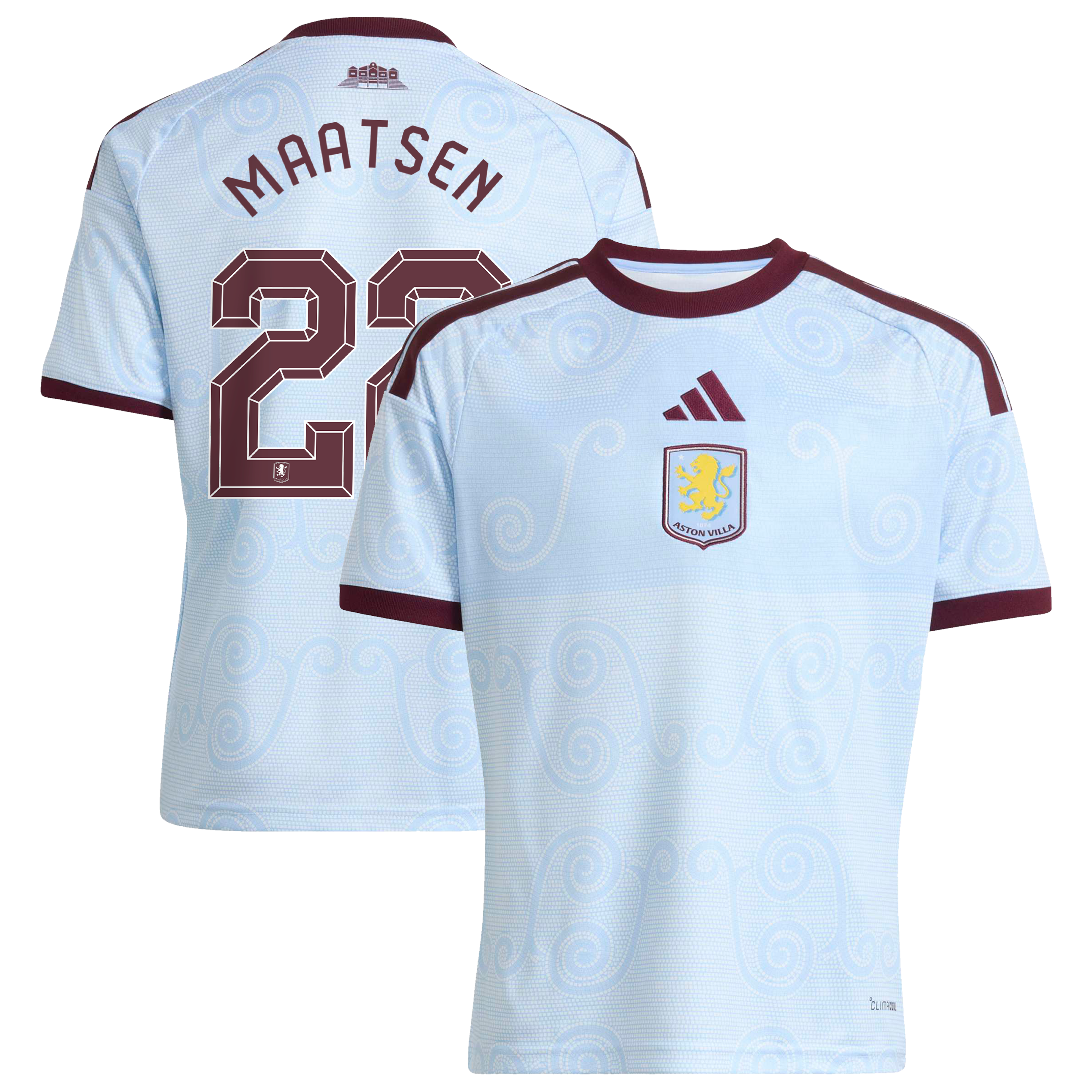 Aston Villa adidas Third Shirt 2026-27 - Kids with Maatsen 22 Cup printing, , rebel_hi-res