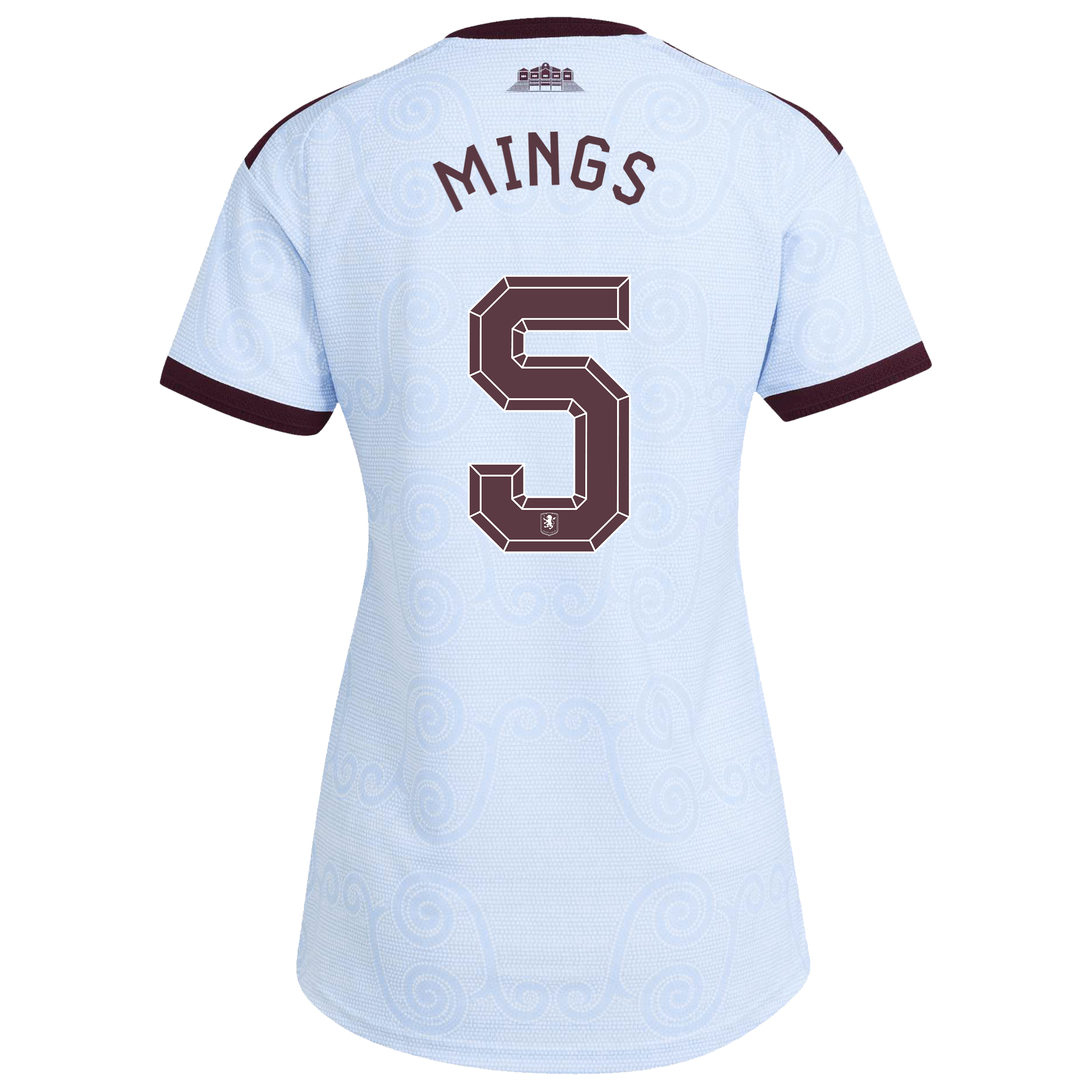 Aston Villa adidas Third Authentic Shirt 2026-27 - Womens with Mings 5 Cup printing, , rebel_hi-res