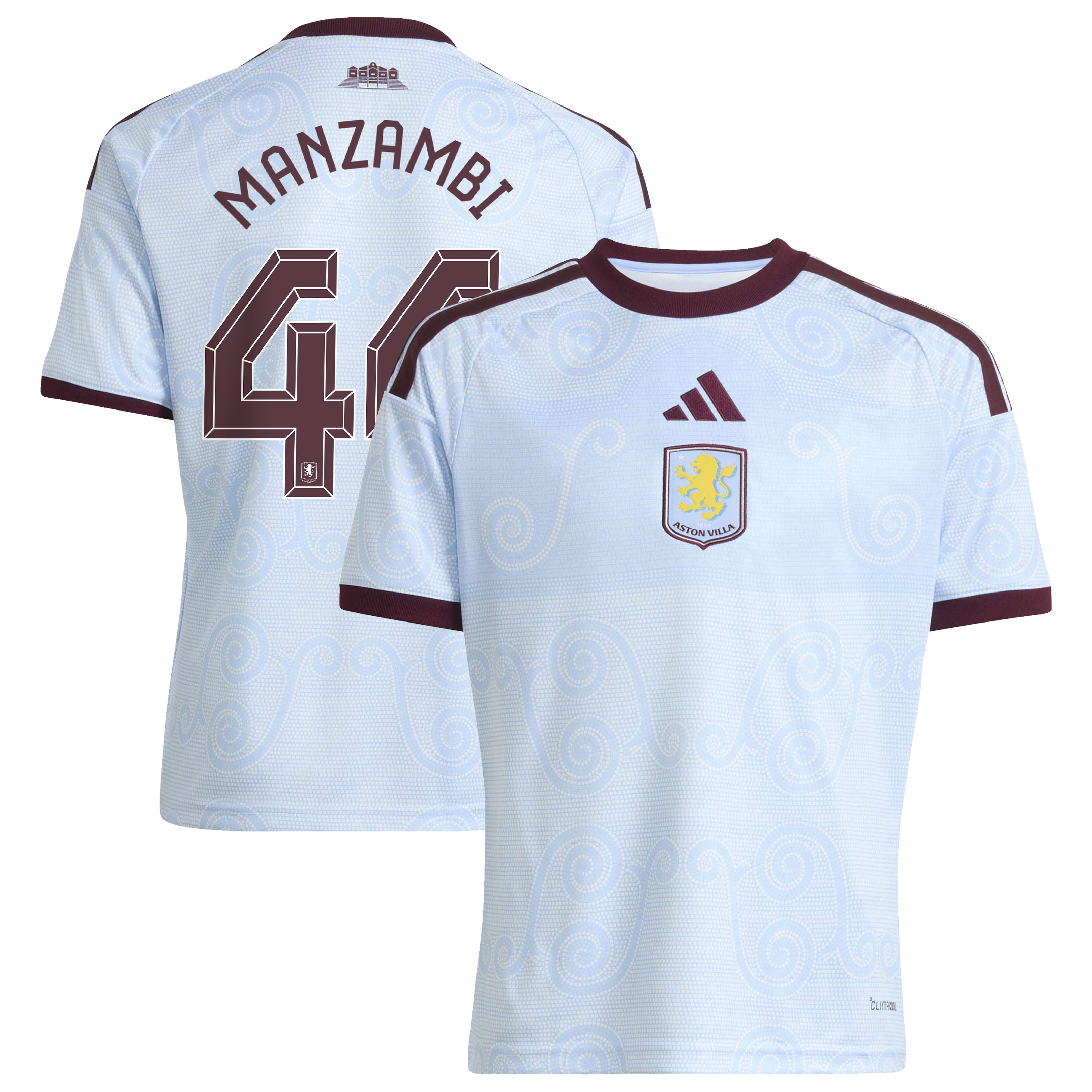 Aston Villa adidas Third Shirt 2026-27 - Kids with Manzambi 44 Cup printing, , rebel_hi-res