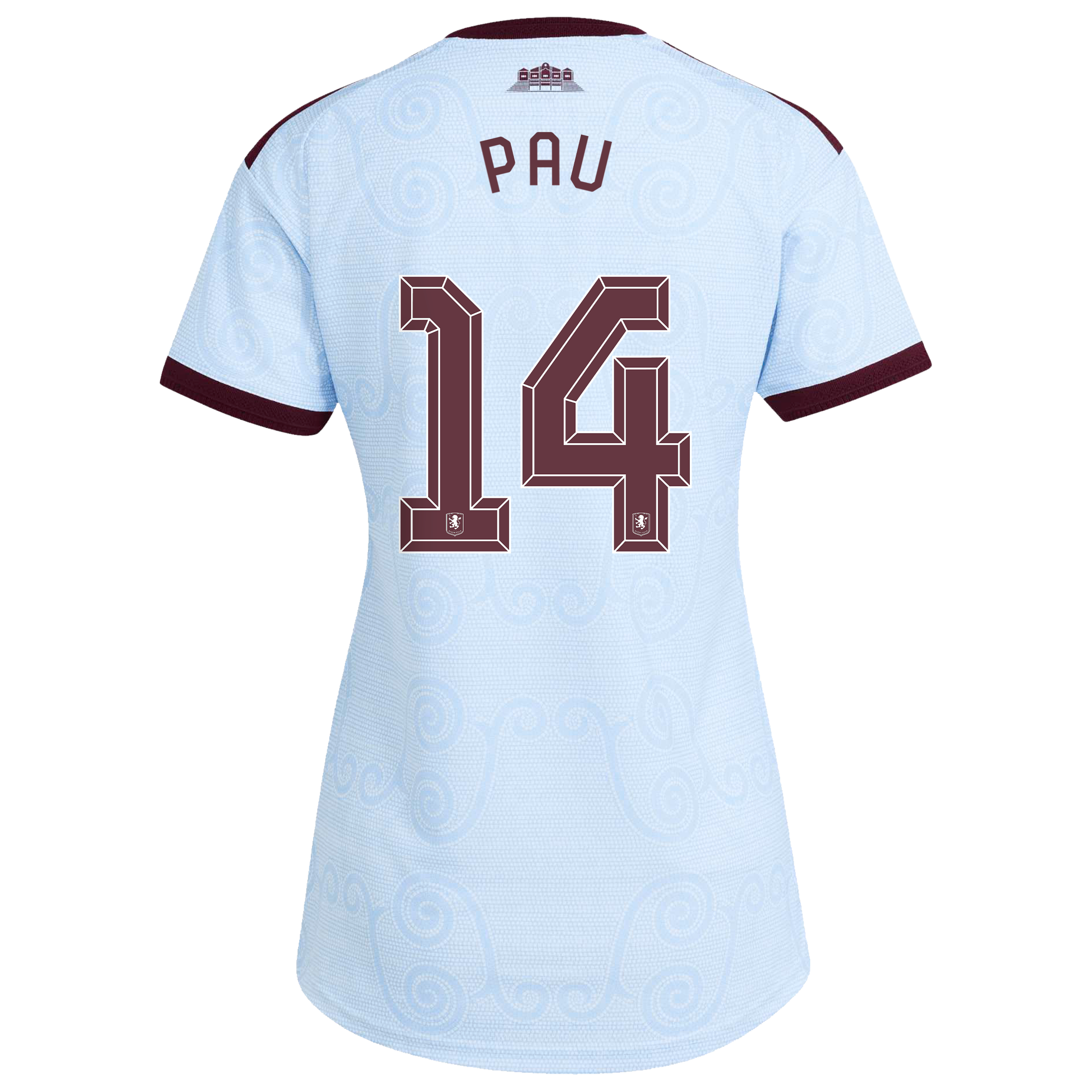 Aston Villa adidas Third Authentic Shirt 2026-27 - Womens with Pau 14 Cup printing, , rebel_hi-res