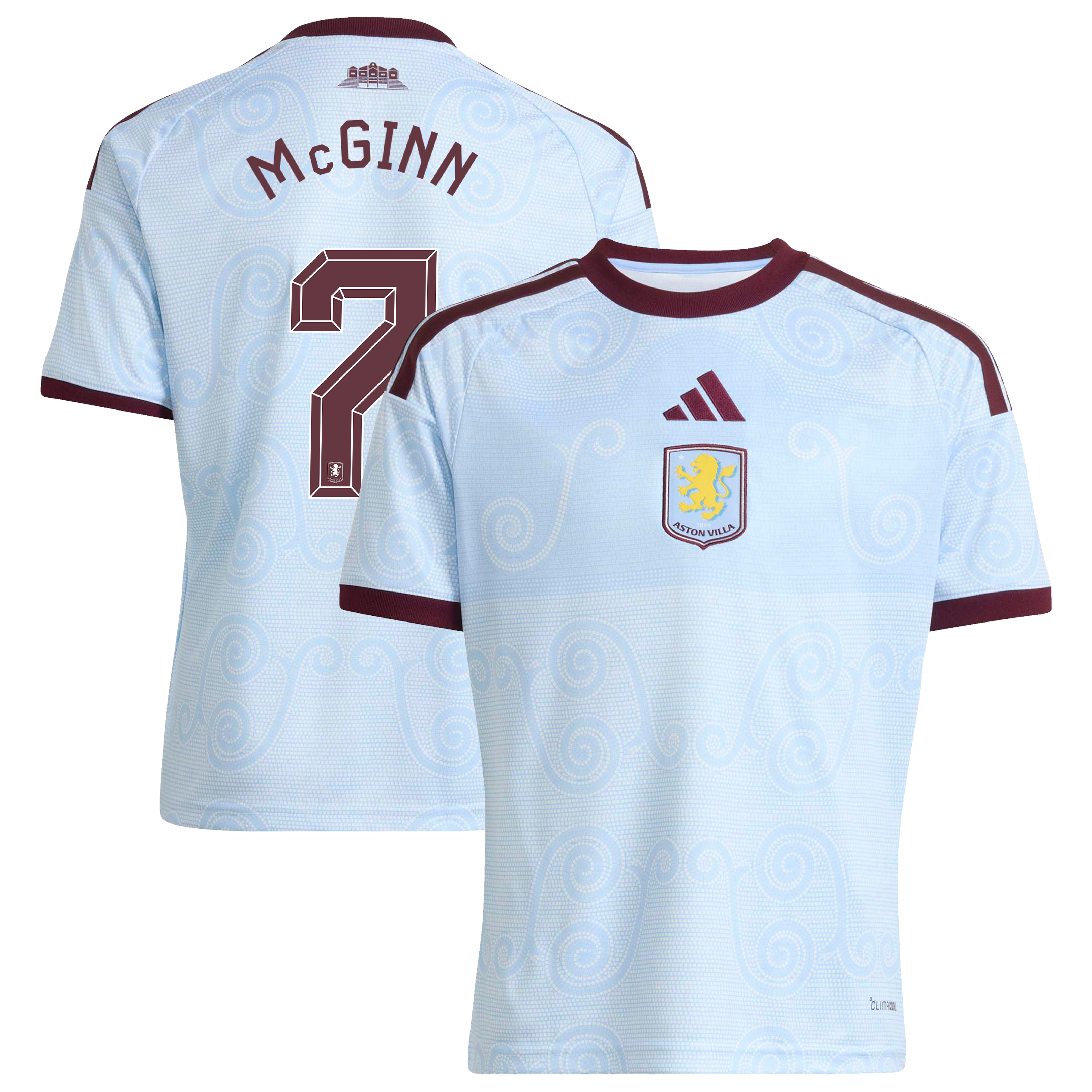 Aston Villa adidas Third Shirt 2026-27 - Kids with Mcginn 7 Cup printing, , rebel_hi-res