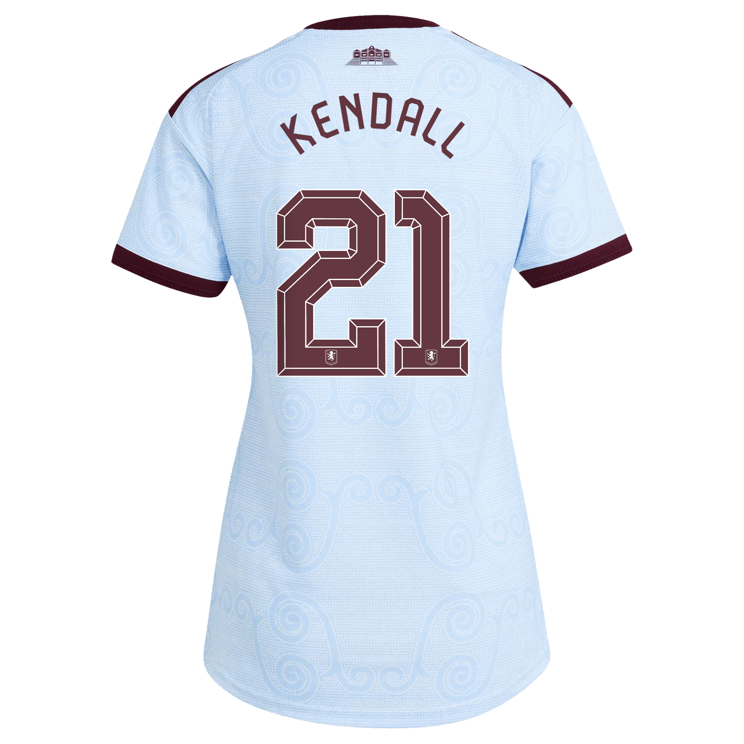 Aston Villa adidas Third Authentic Shirt 2026-27 - Womens with Kendall 21 Cup printing, , rebel_hi-res