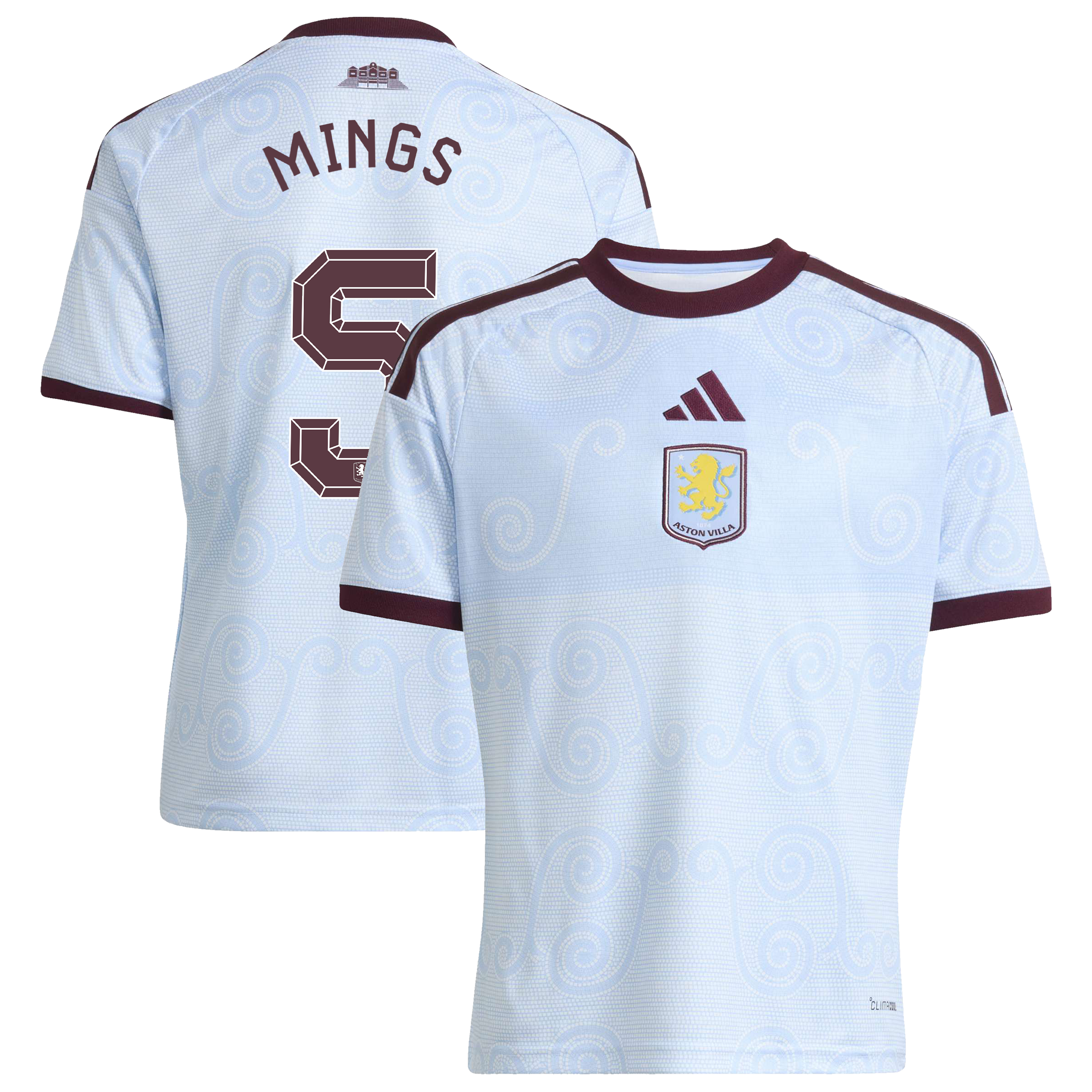 Aston Villa adidas Third Shirt 2026-27 - Kids with Mings 5 Cup printing, , rebel_hi-res