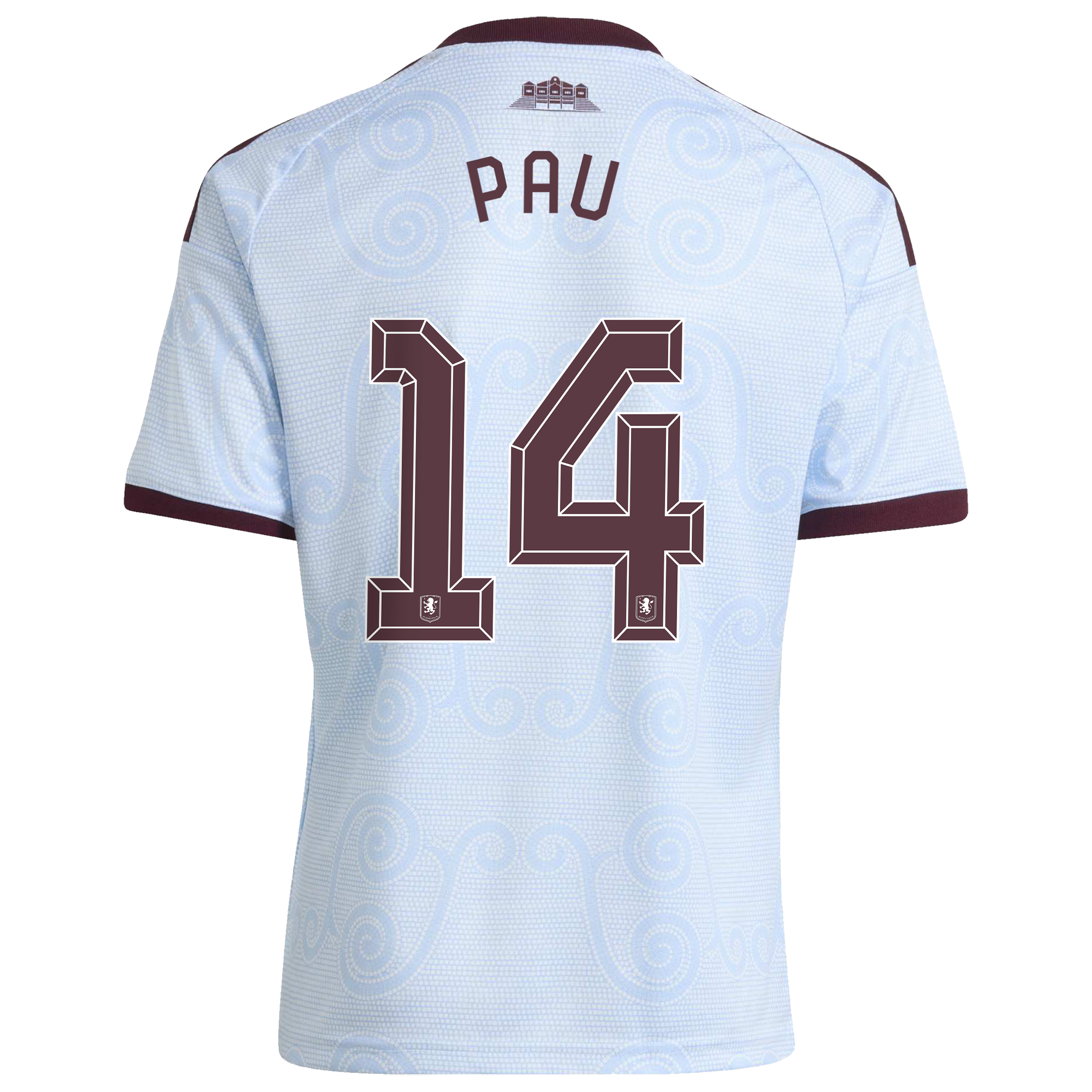 Aston Villa adidas Third Shirt 2026-27 - Kids with Pau 14 Cup printing, , rebel_hi-res