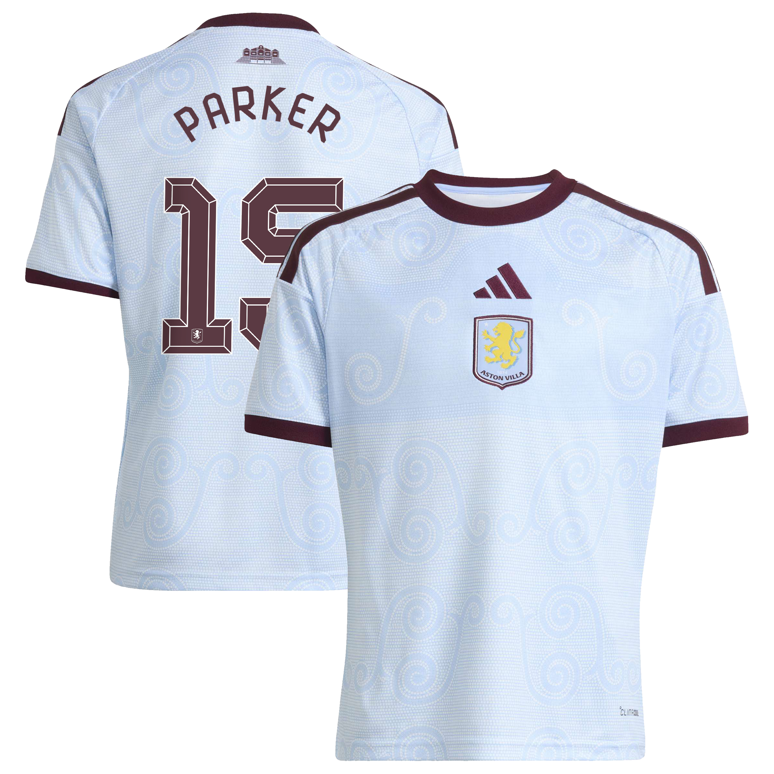 Aston Villa adidas Third Shirt 2026-27 - Kids with Parker 15 Cup printing, , rebel_hi-res