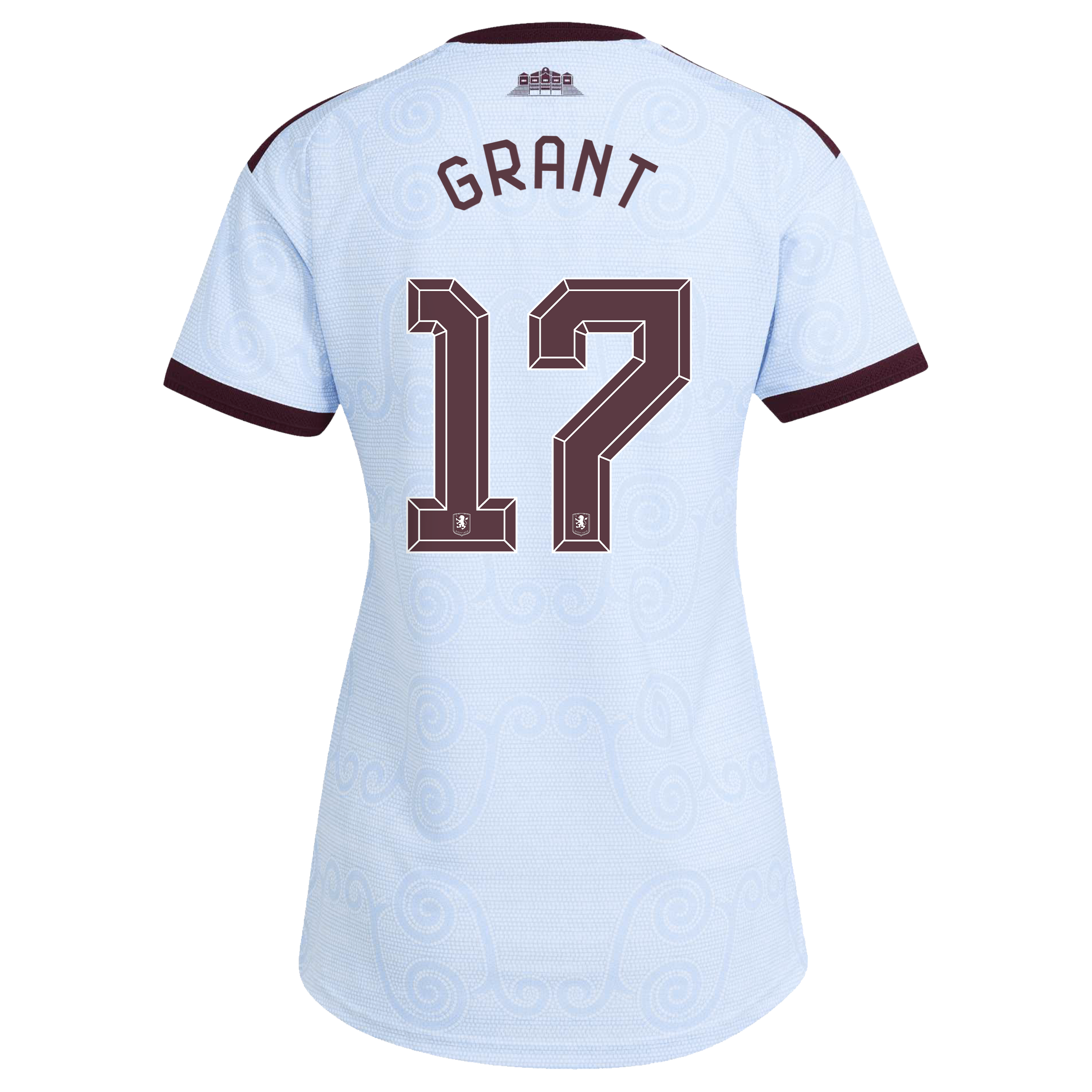 Aston Villa adidas Third Authentic Shirt 2026-27 - Womens with Grant 17 Cup printing, , rebel_hi-res