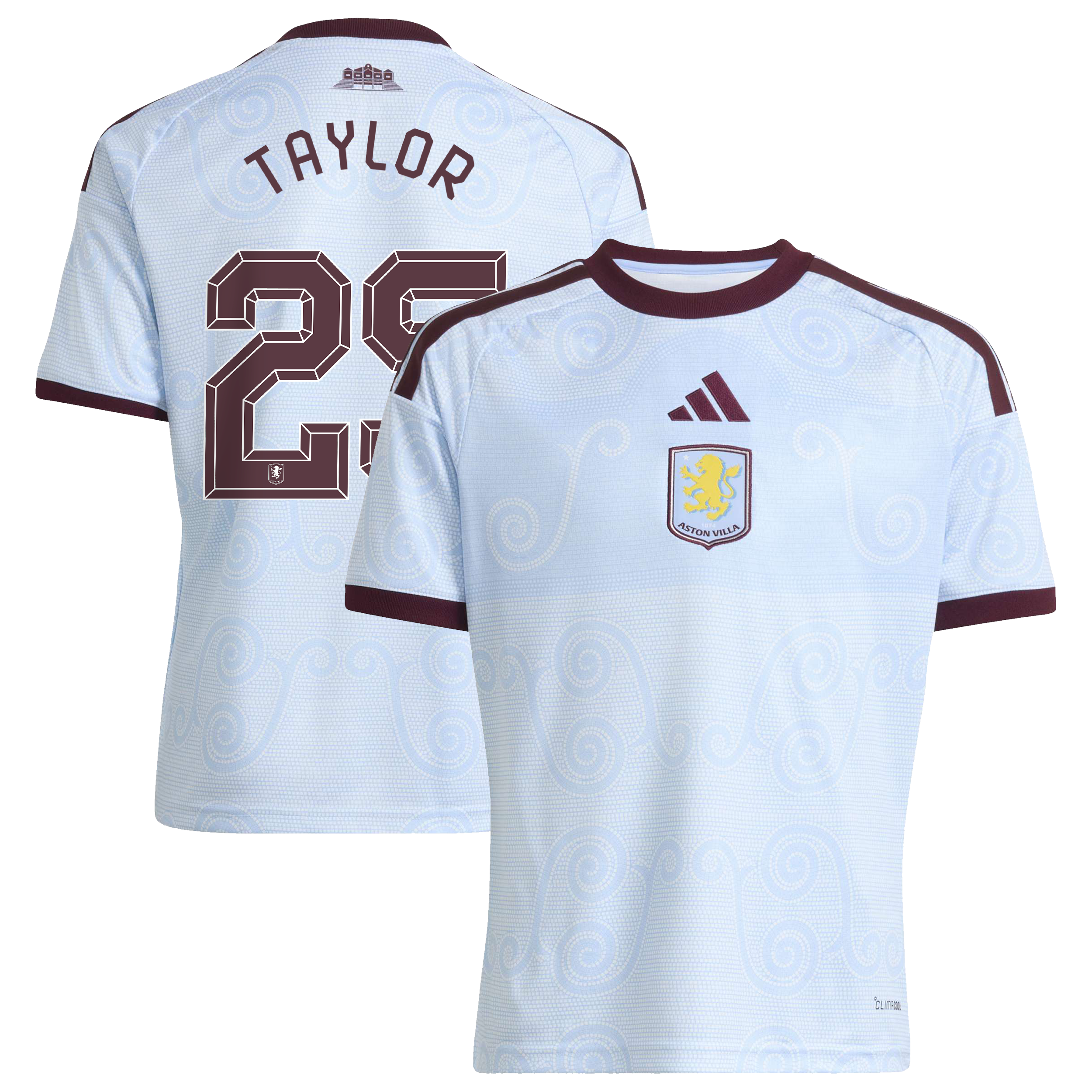Aston Villa adidas Third Shirt 2026-27 - Kids with Taylor 25 Cup printing, , rebel_hi-res