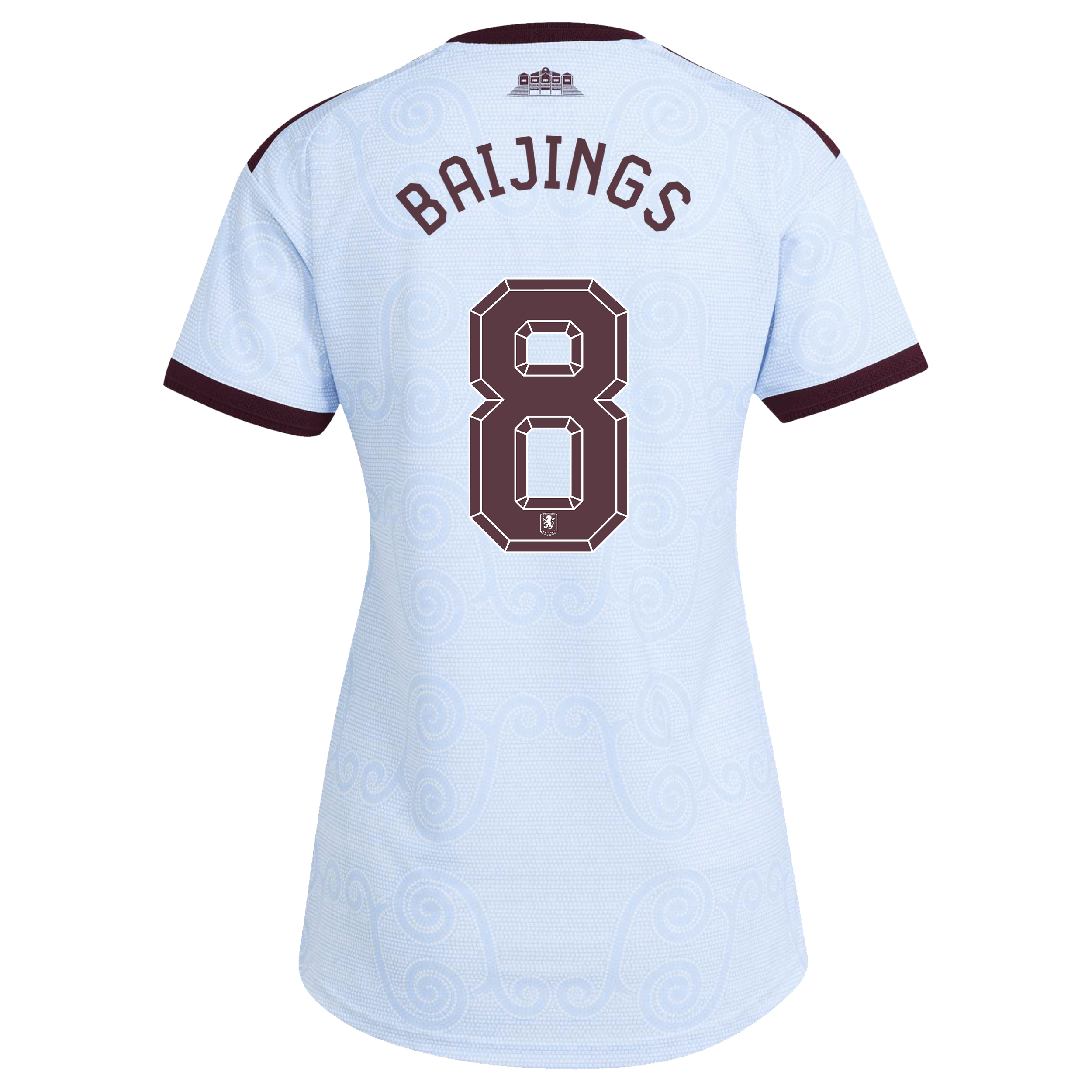 Aston Villa adidas Third Authentic Shirt 2026-27 - Womens with Baijings 8 Cup printing, , rebel_hi-res