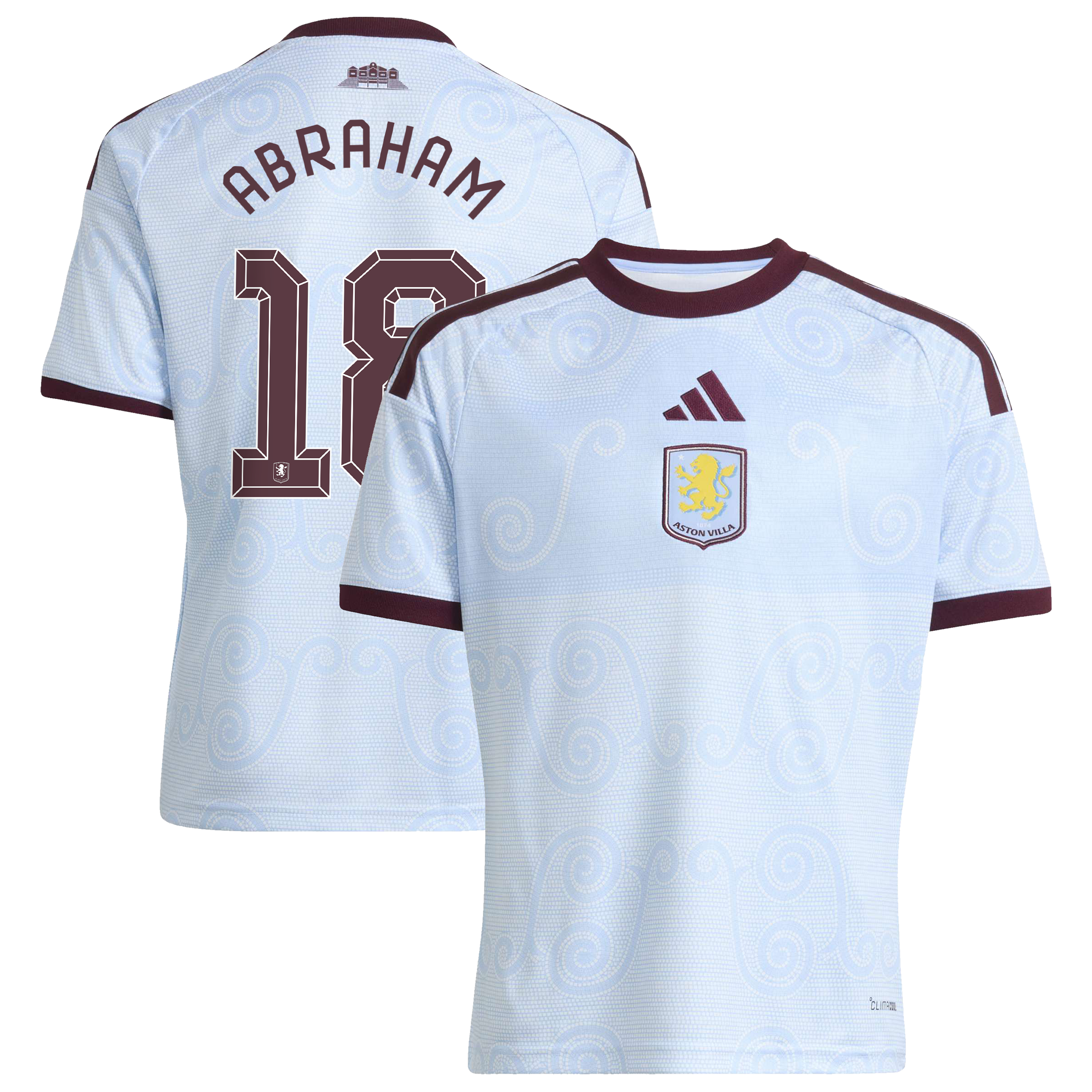Aston Villa adidas Third Shirt 2026-27 - Kids with Abraham 18 Cup printing, , rebel_hi-res