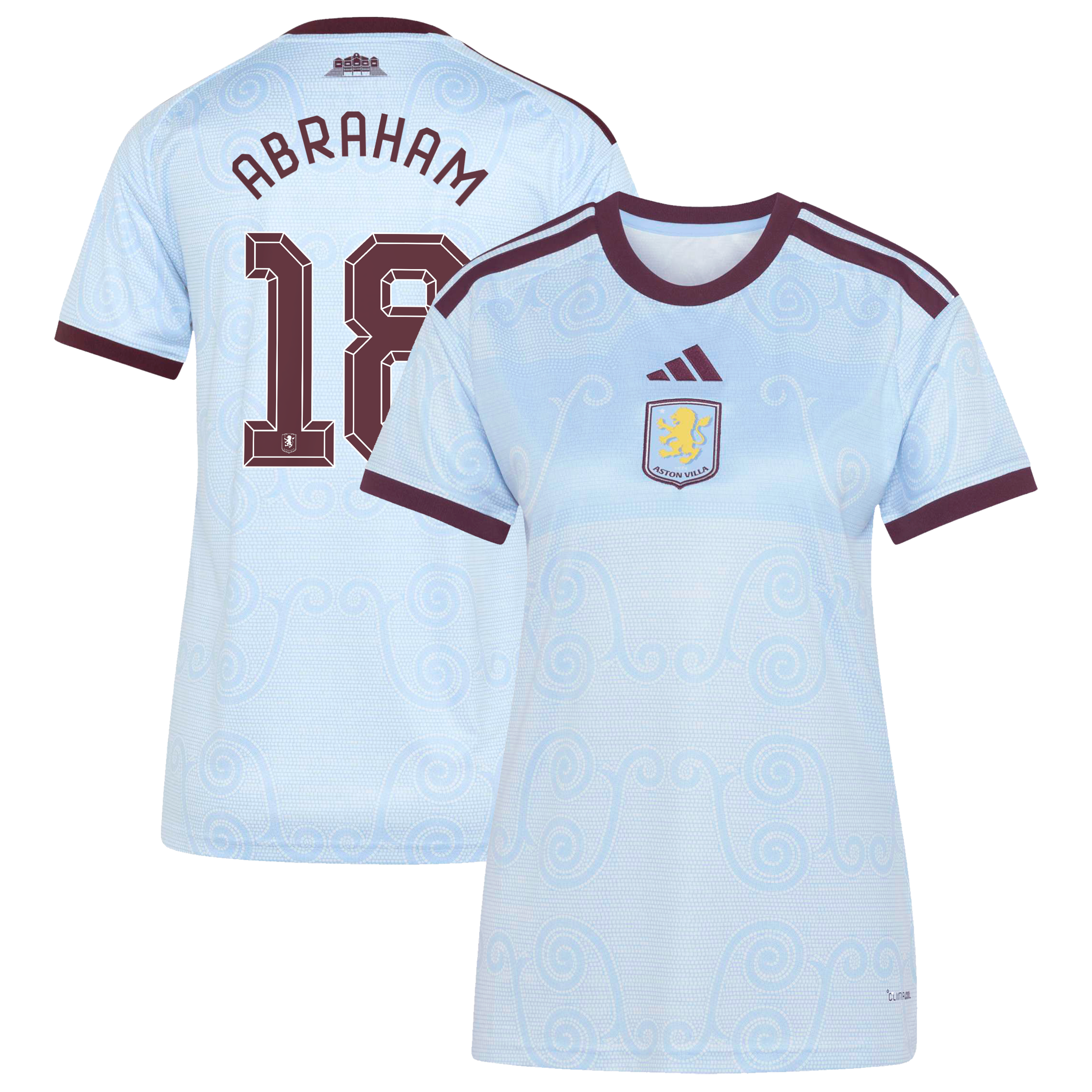 Aston Villa adidas Third Shirt 2026-27 - Womens with Abraham 18 Cup printing, , rebel_hi-res