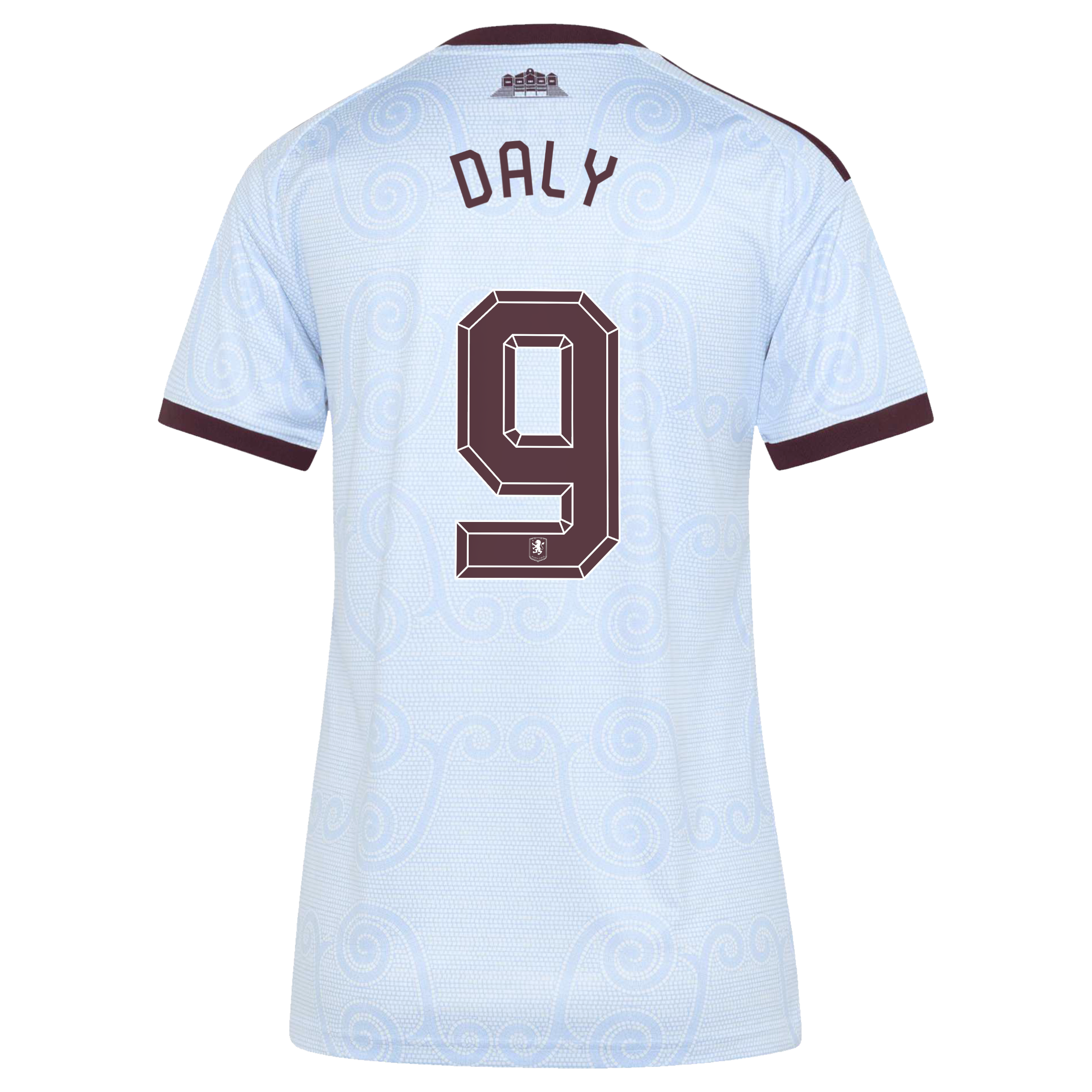 Aston Villa adidas Third Shirt 2026-27 - Womens with Daly 9 Cup printing, , rebel_hi-res