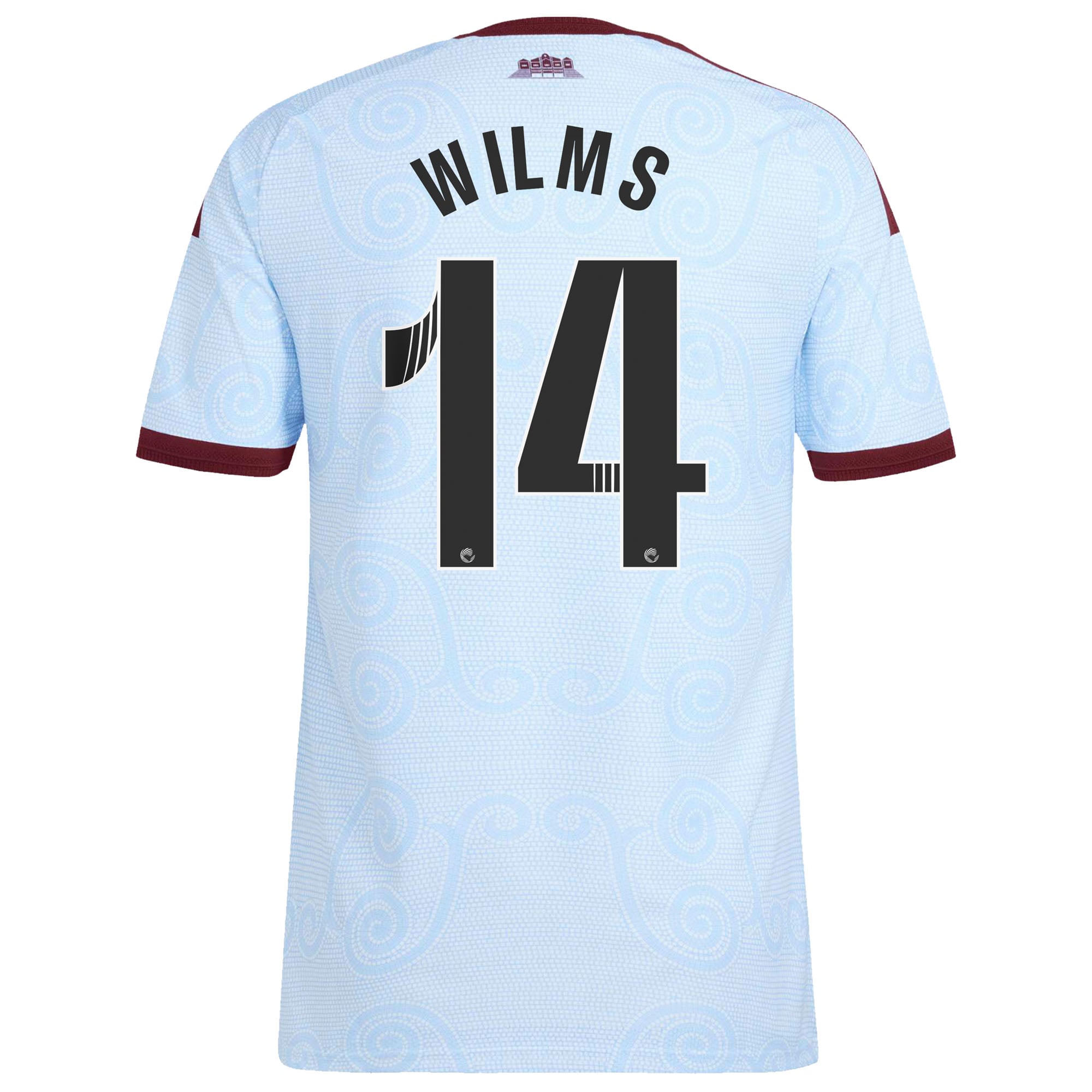 Aston Villa WSL adidas Third Authentic Shirt 2026-27 with Wilms 14 printing, , rebel_hi-res