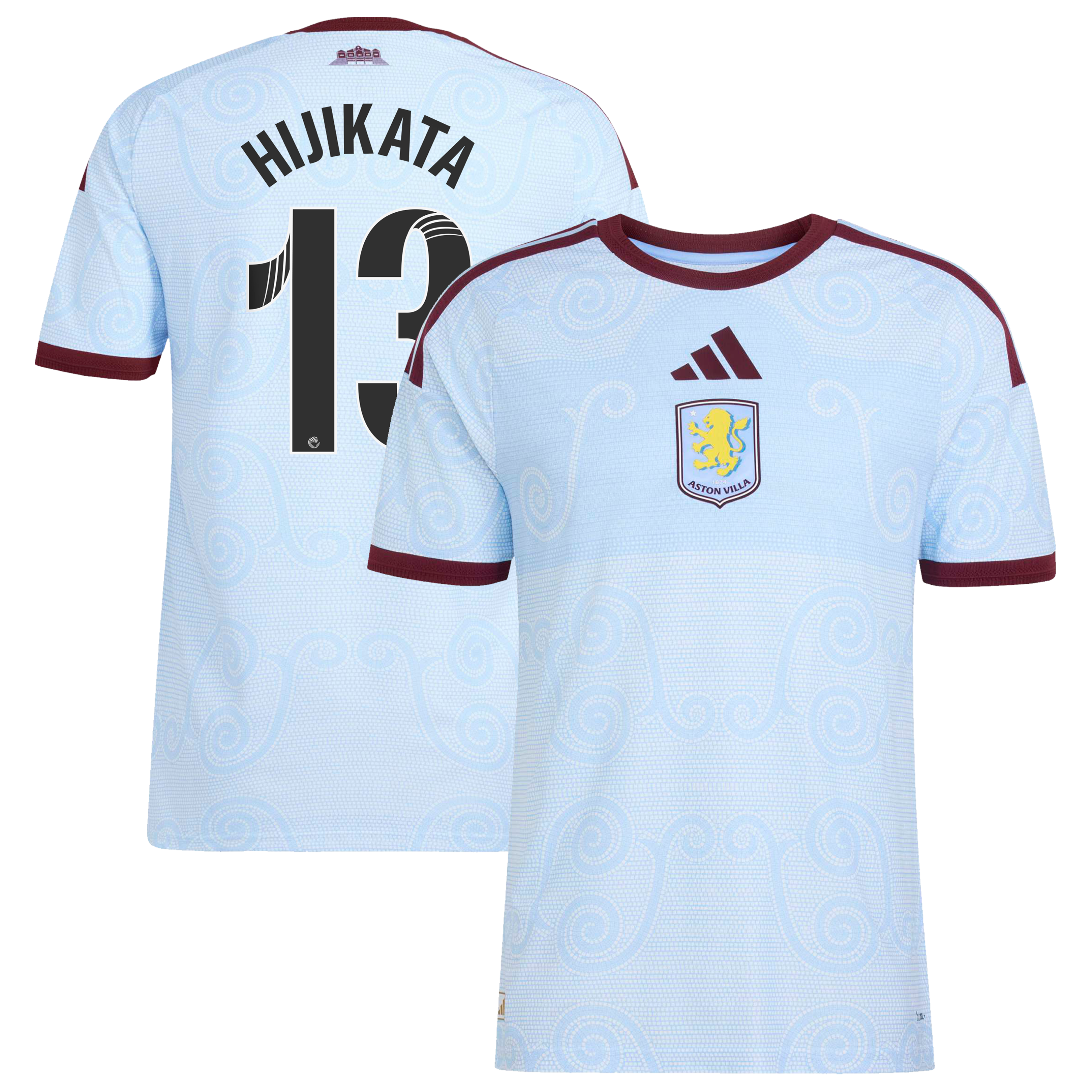 Aston Villa WSL adidas Third Authentic Shirt 2026-27 with Hijikata 13 printing, , rebel_hi-res