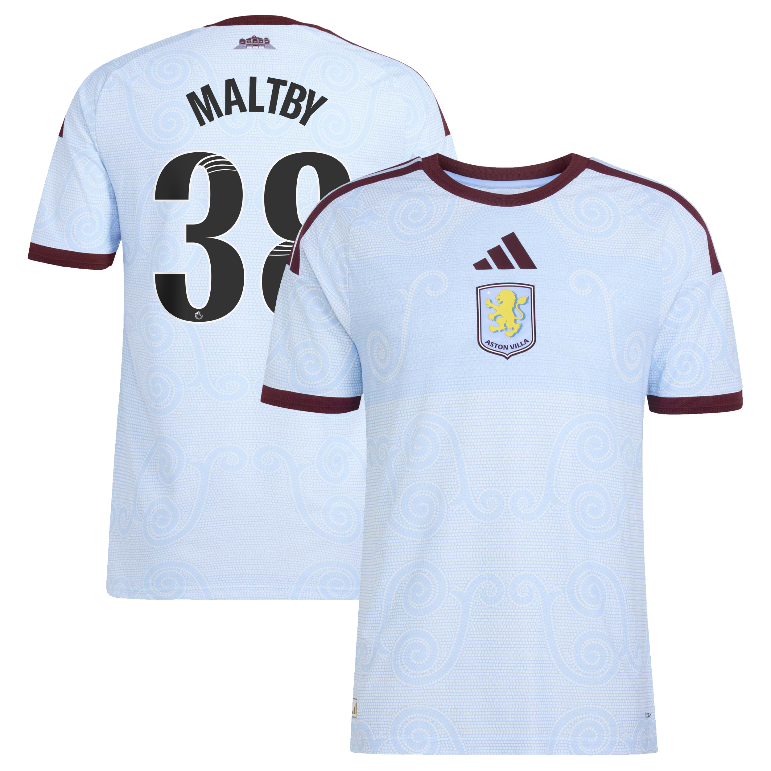 Aston Villa WSL adidas Third Authentic Shirt 2026-27 with Maltby 38 printing, , rebel_hi-res