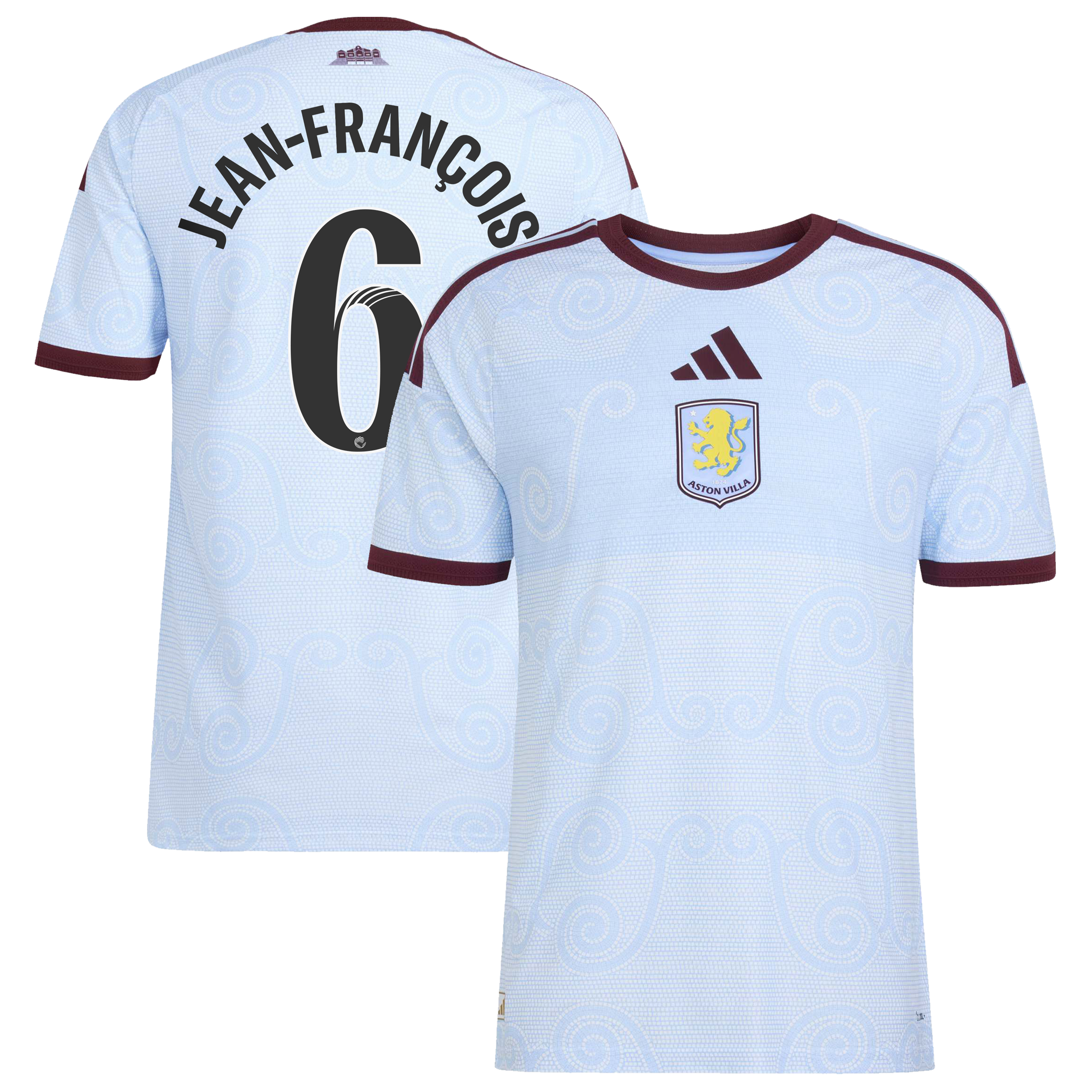 Aston Villa WSL adidas Third Authentic Shirt 2026-27 with Jean-Fran&ccedil;ois 6 printing, , rebel_hi-res