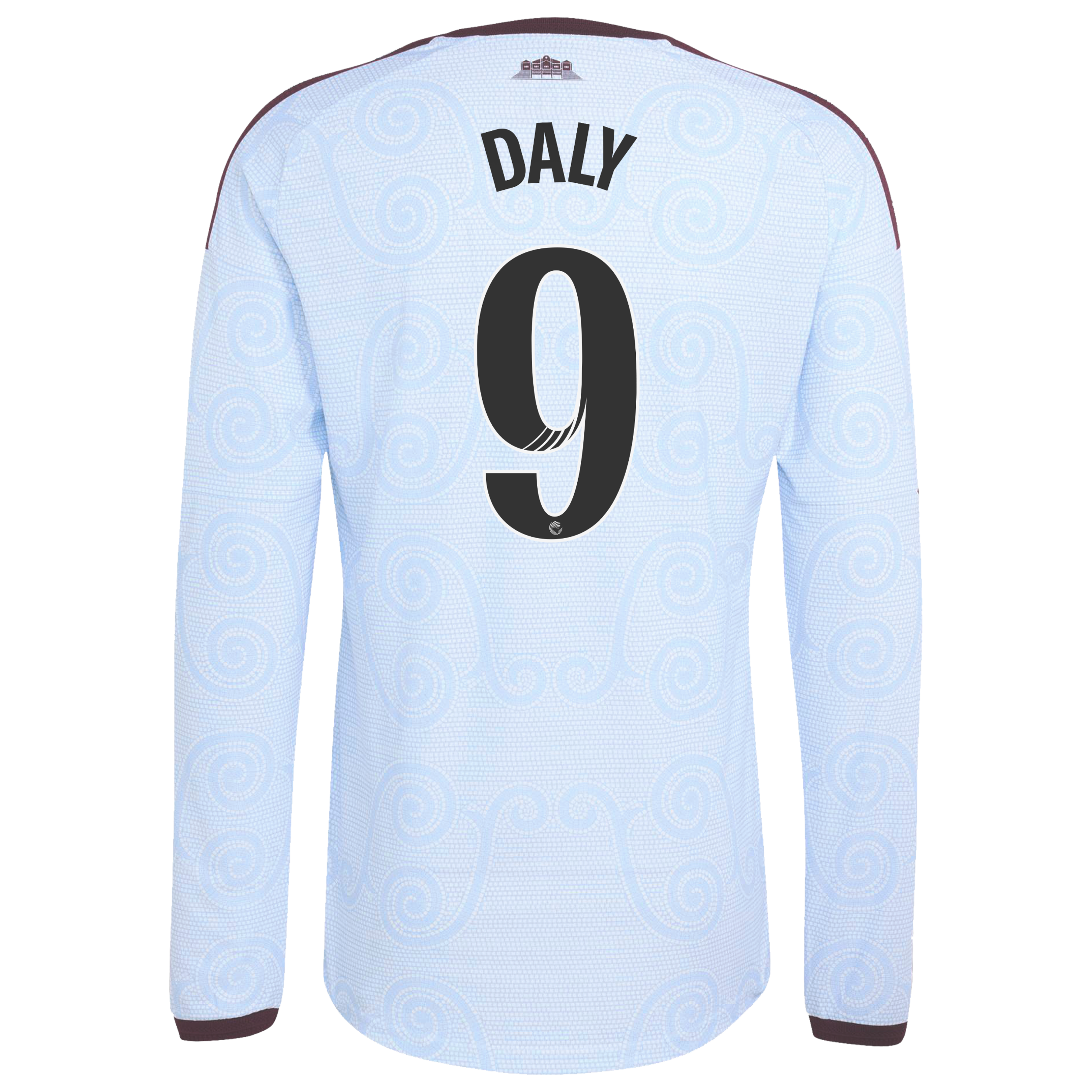 Aston Villa WSL adidas Third Authentic Shirt 2026-27 - Long Sleeve with Daly 9 printing, , rebel_hi-res