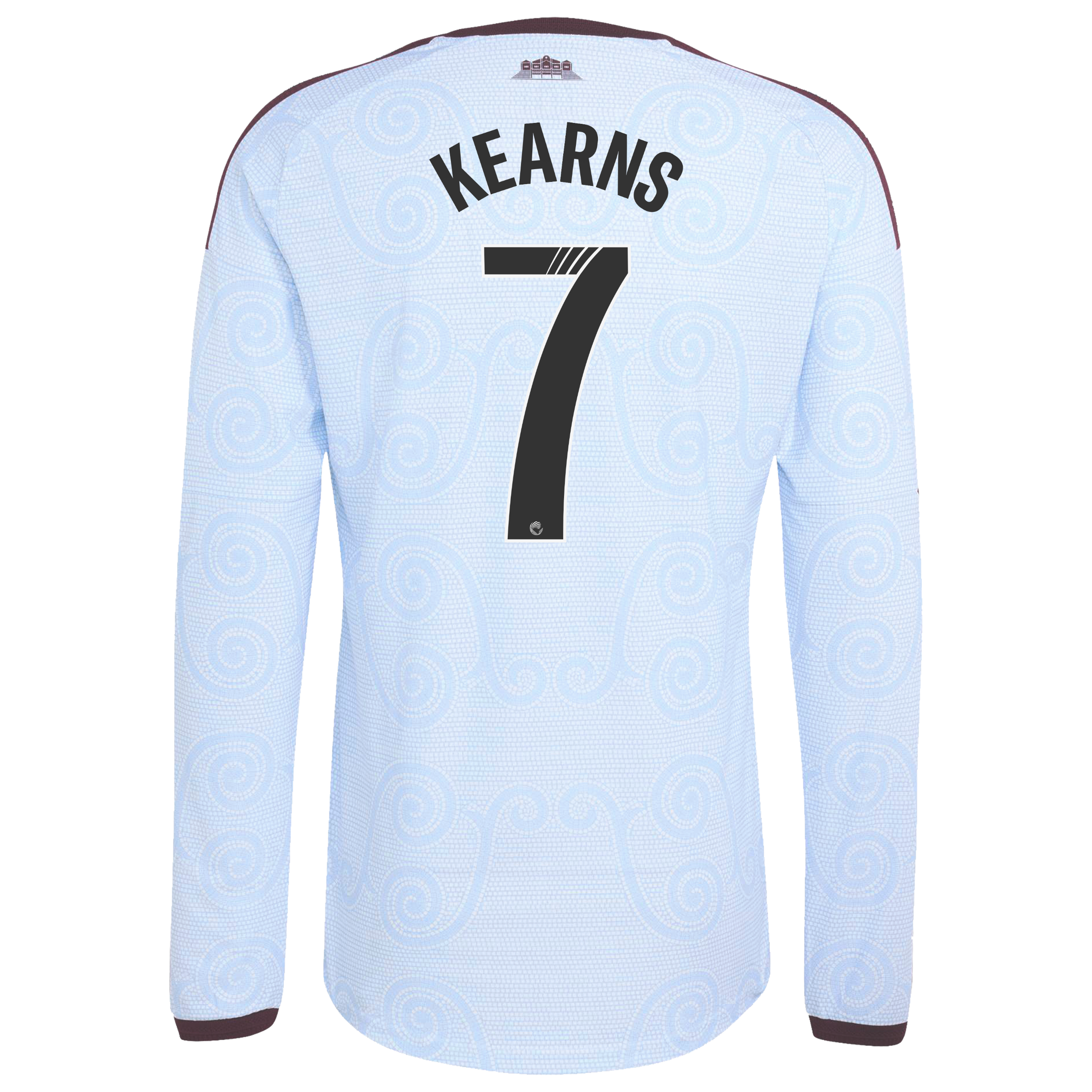 Aston Villa WSL adidas Third Authentic Shirt 2026-27 - Long Sleeve with Kearns 7 printing, , rebel_hi-res