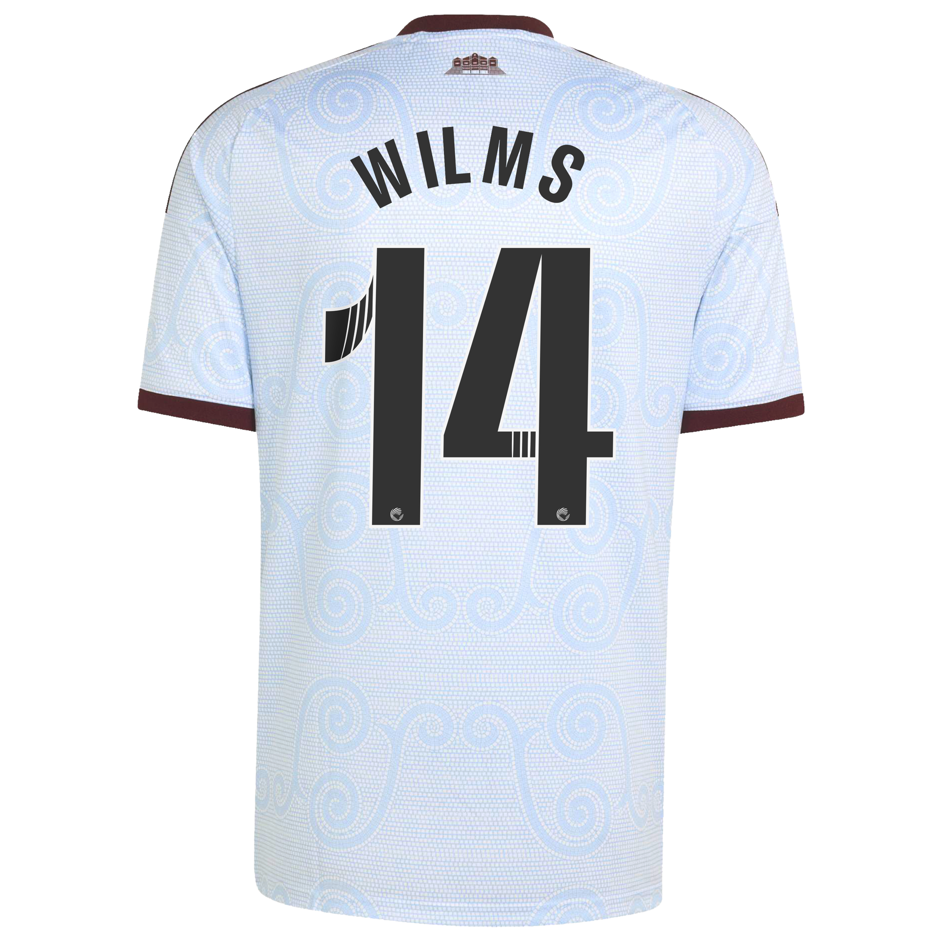 Aston Villa WSL adidas Third Shirt 2026-27 with Wilms 14 printing, , rebel_hi-res
