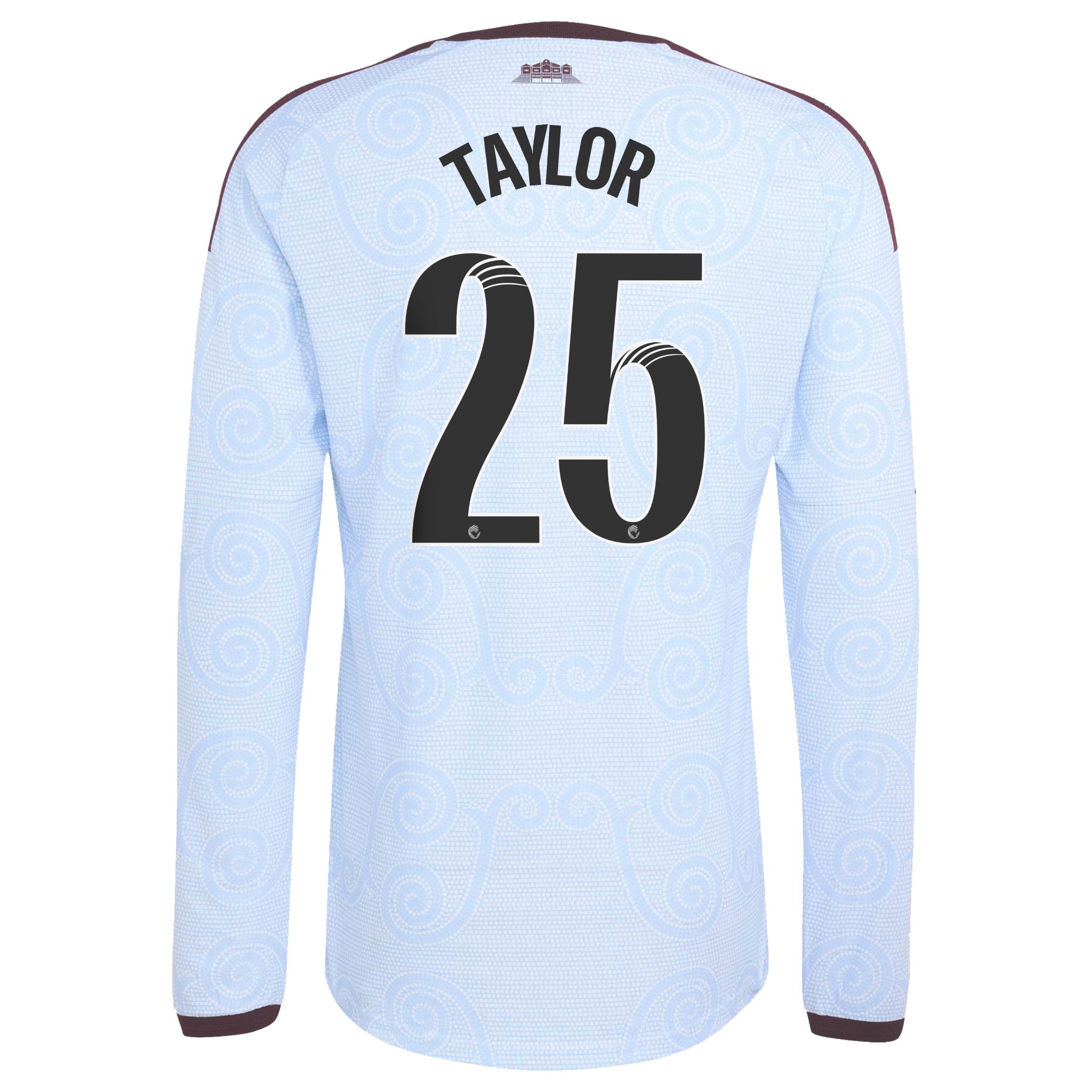Aston Villa WSL adidas Third Authentic Shirt 2026-27 - Long Sleeve with Taylor 25 printing, , rebel_hi-res