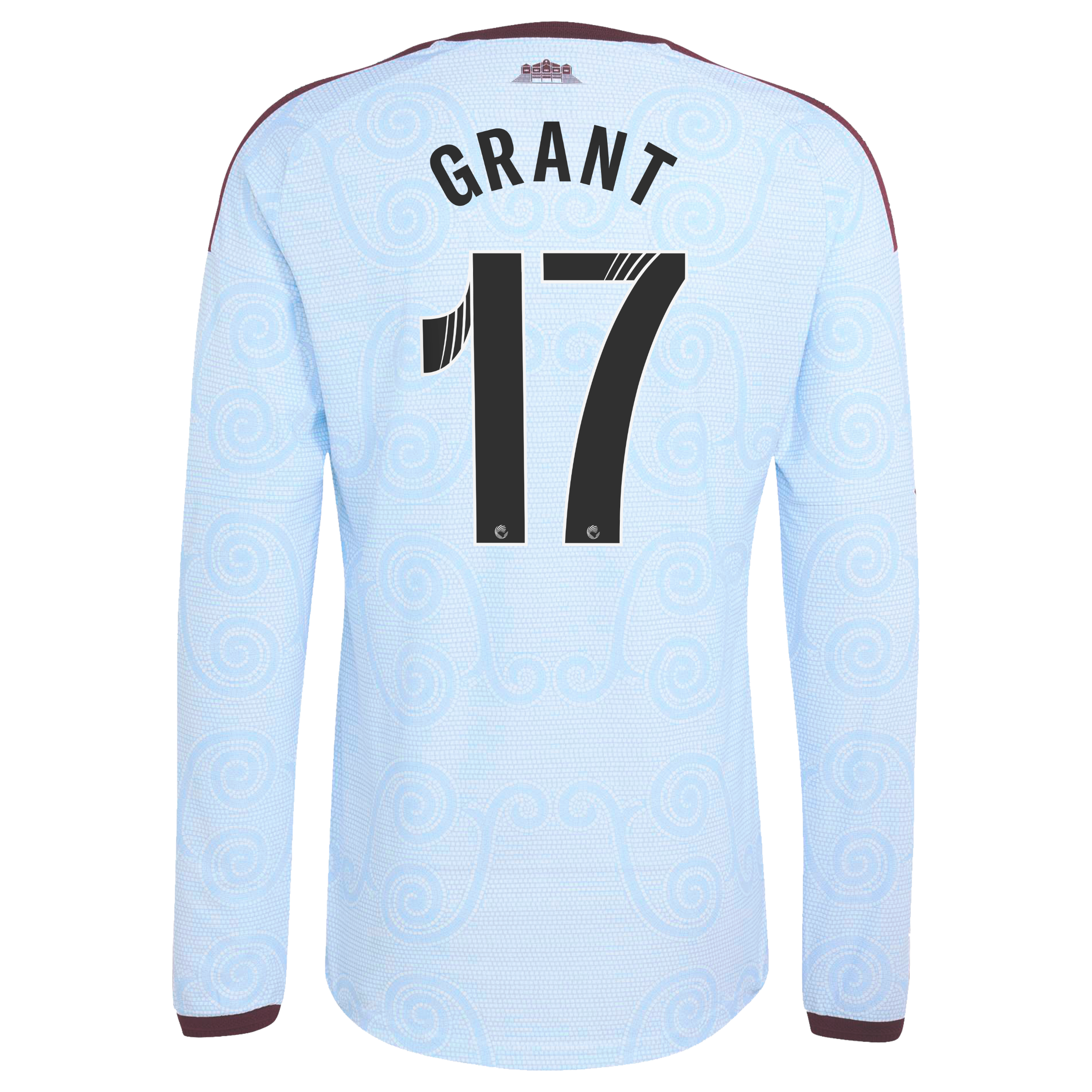 Aston Villa WSL adidas Third Authentic Shirt 2026-27 - Long Sleeve with Grant 17 printing, , rebel_hi-res