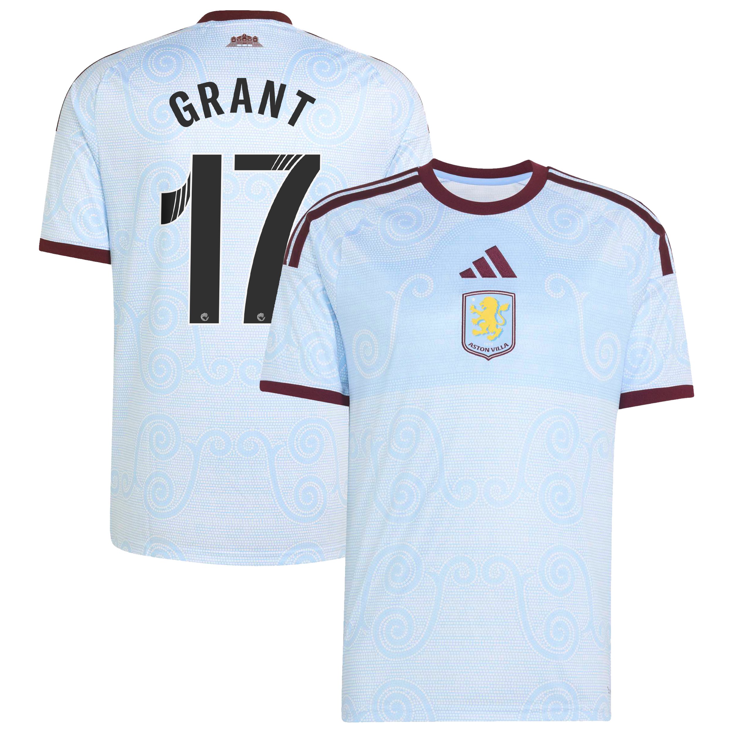 Aston Villa WSL adidas Third Shirt 2026-27 with Grant 17 printing, , rebel_hi-res
