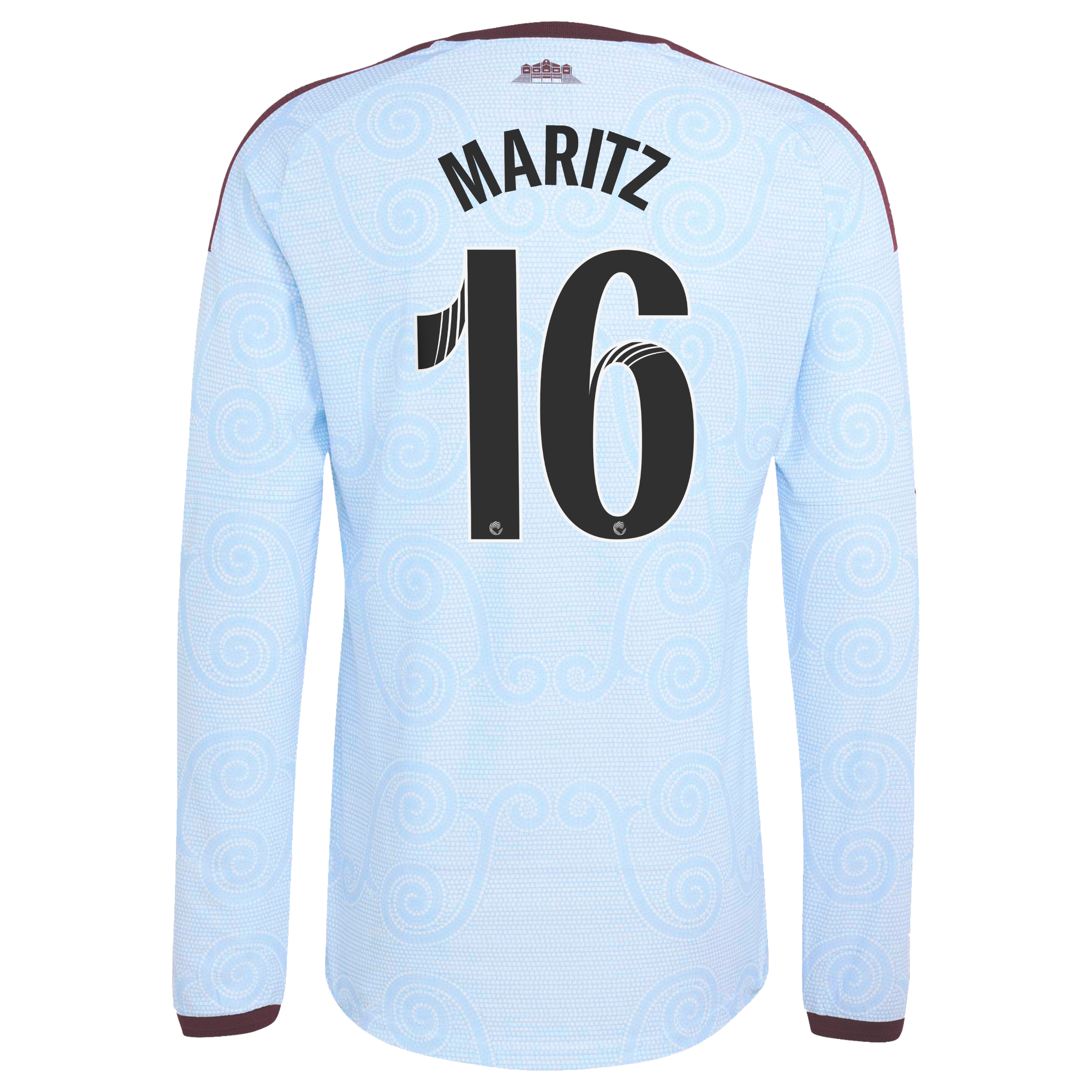 Aston Villa WSL adidas Third Authentic Shirt 2026-27 - Long Sleeve with Maritz 16 printing, , rebel_hi-res