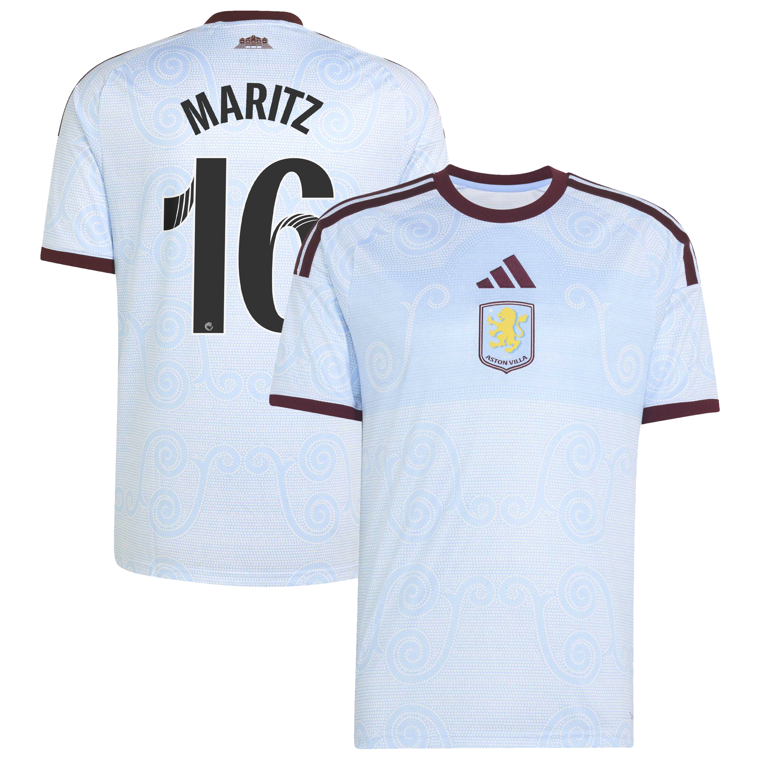 Aston Villa WSL adidas Third Shirt 2026-27 with Maritz 16 printing, , rebel_hi-res
