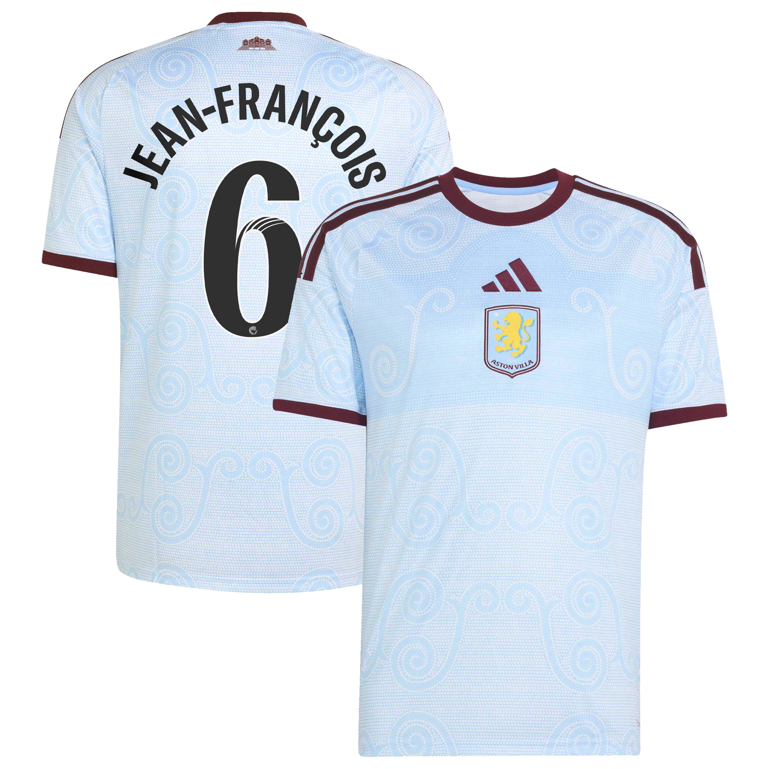 Aston Villa WSL adidas Third Shirt 2026-27 with Jean-Fran&ccedil;ois 6 printing, , rebel_hi-res