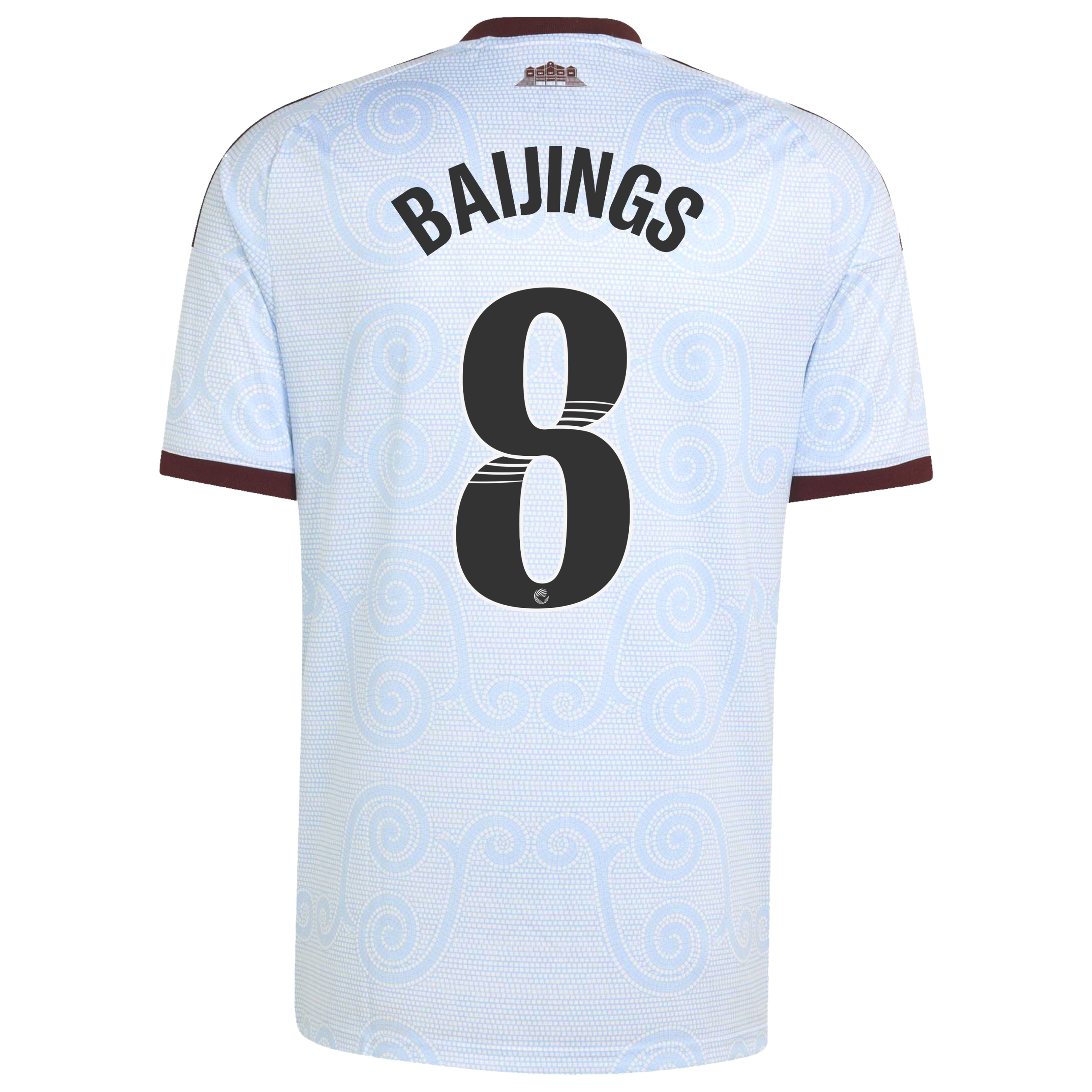 Aston Villa WSL adidas Third Shirt 2026-27 with Baijings 8 printing, , rebel_hi-res
