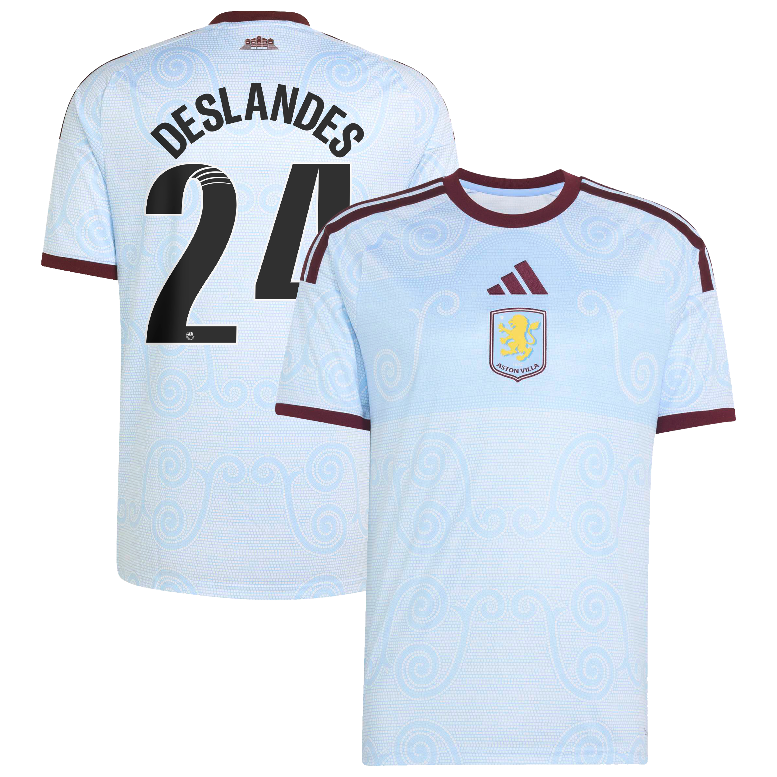 Aston Villa WSL adidas Third Shirt 2026-27 with Deslandes 24 printing, , rebel_hi-res