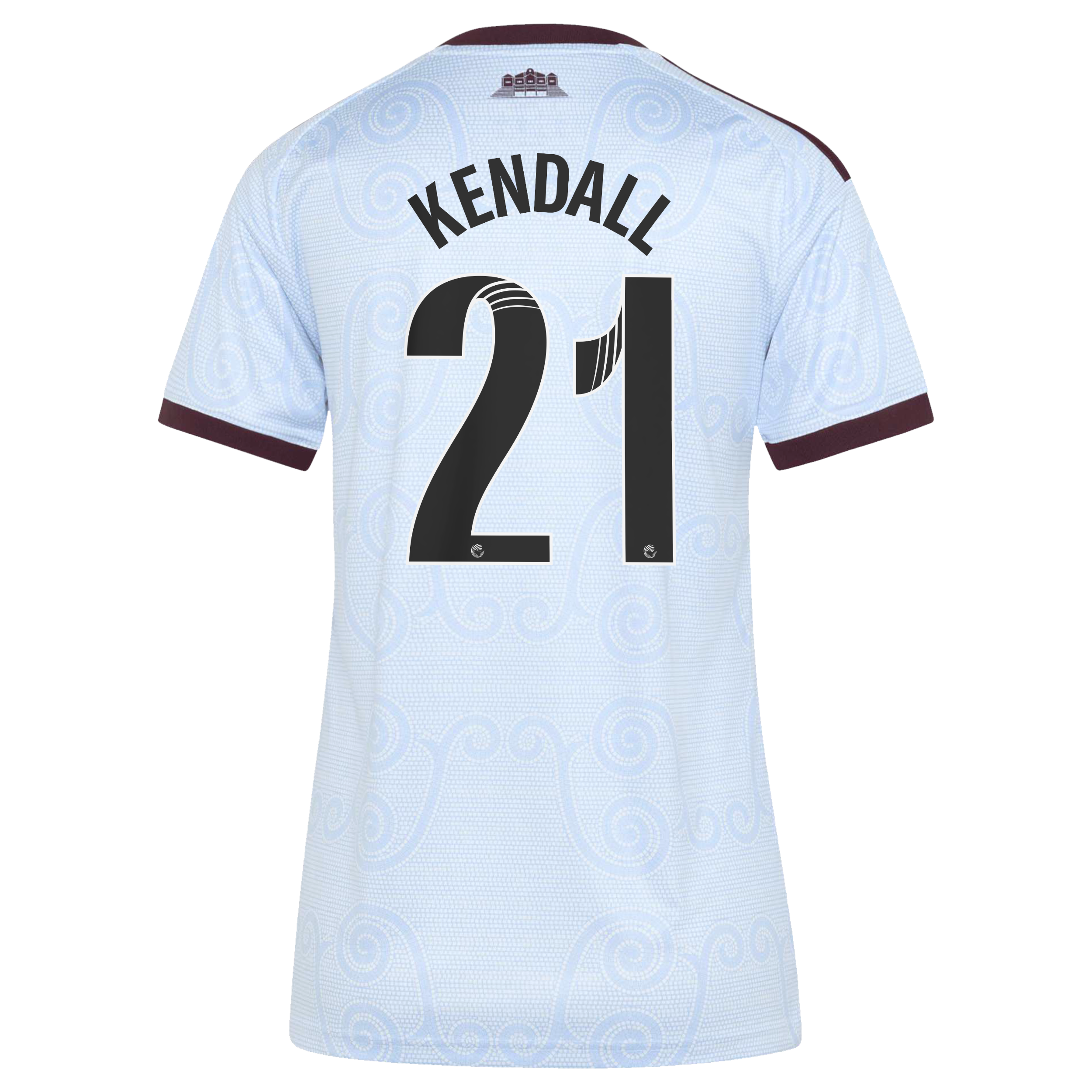 Aston Villa WSL adidas Third Shirt 2026-27 - Womens with Kendall 21 printing, , rebel_hi-res
