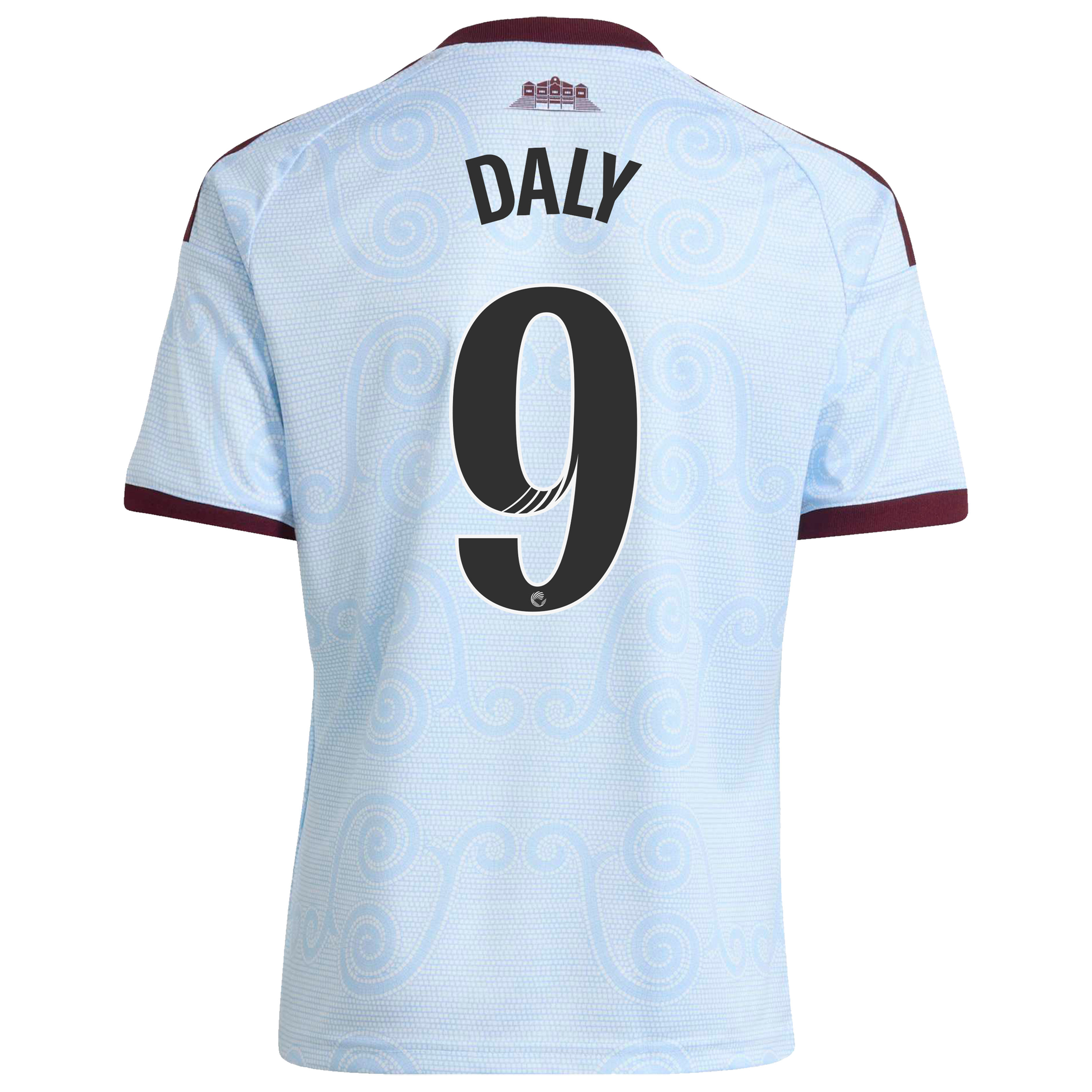 Aston Villa WSL adidas Third Shirt 2026-27 - Kids with Daly 9 printing, , rebel_hi-res