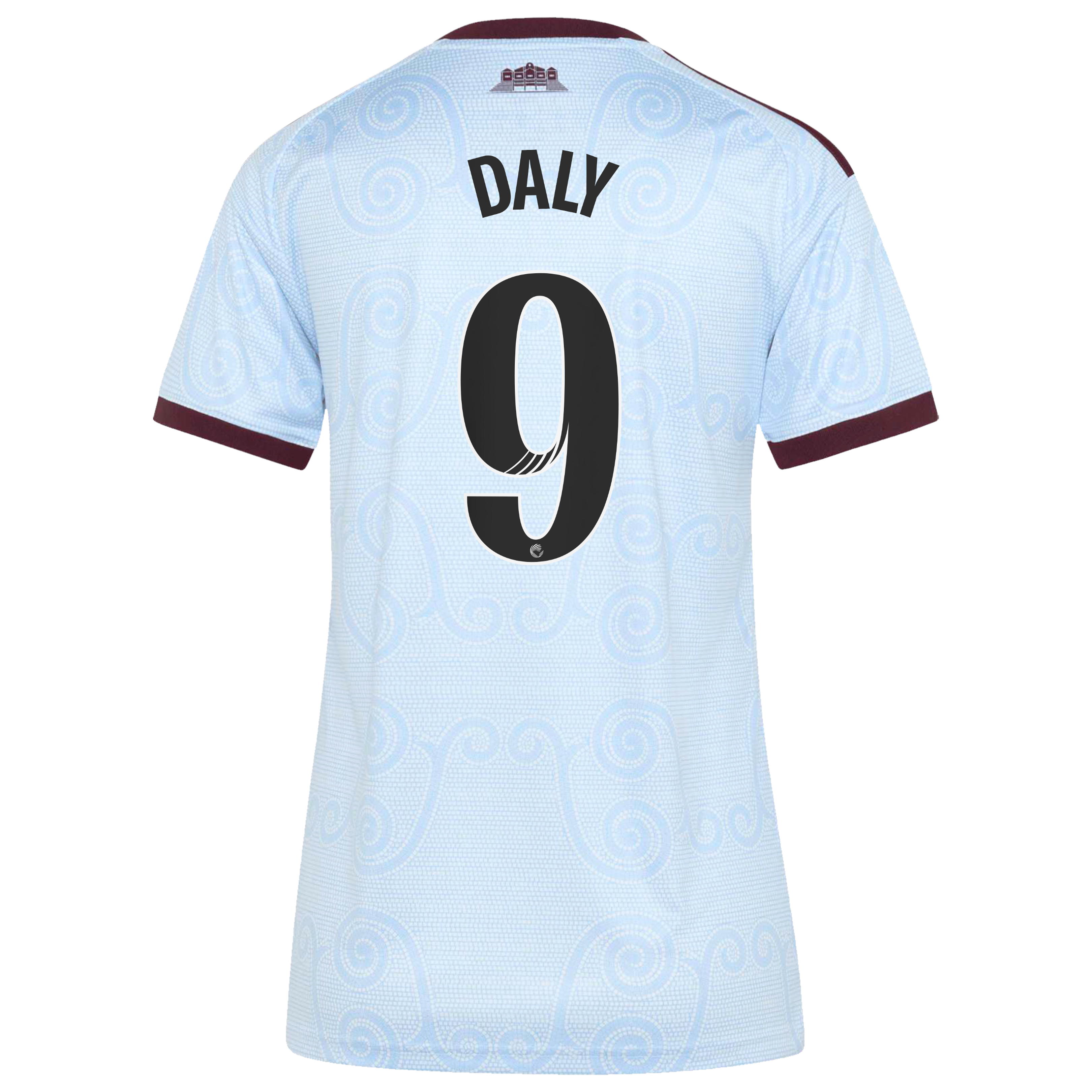 Aston Villa WSL adidas Third Shirt 2026-27 - Womens with Daly 9 printing, , rebel_hi-res