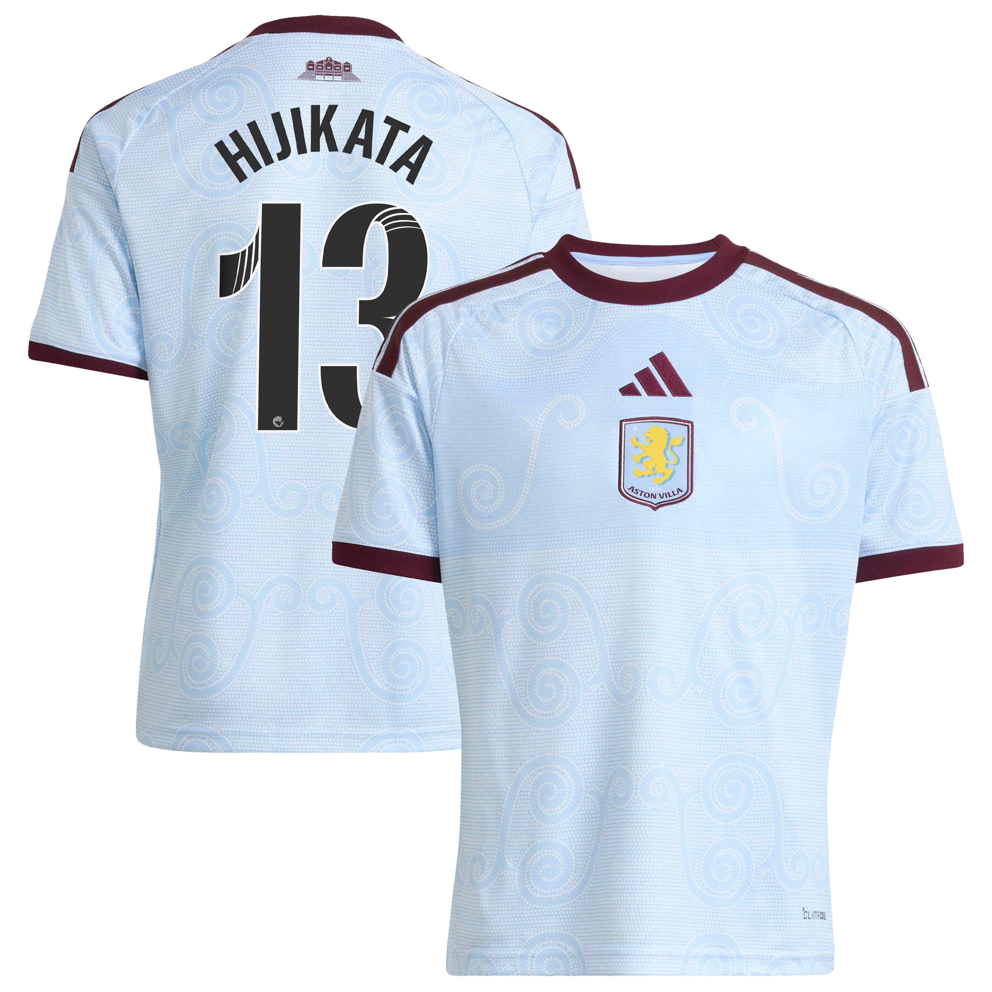 Aston Villa WSL adidas Third Shirt 2026-27 - Kids with Hijikata 13 printing, , rebel_hi-res