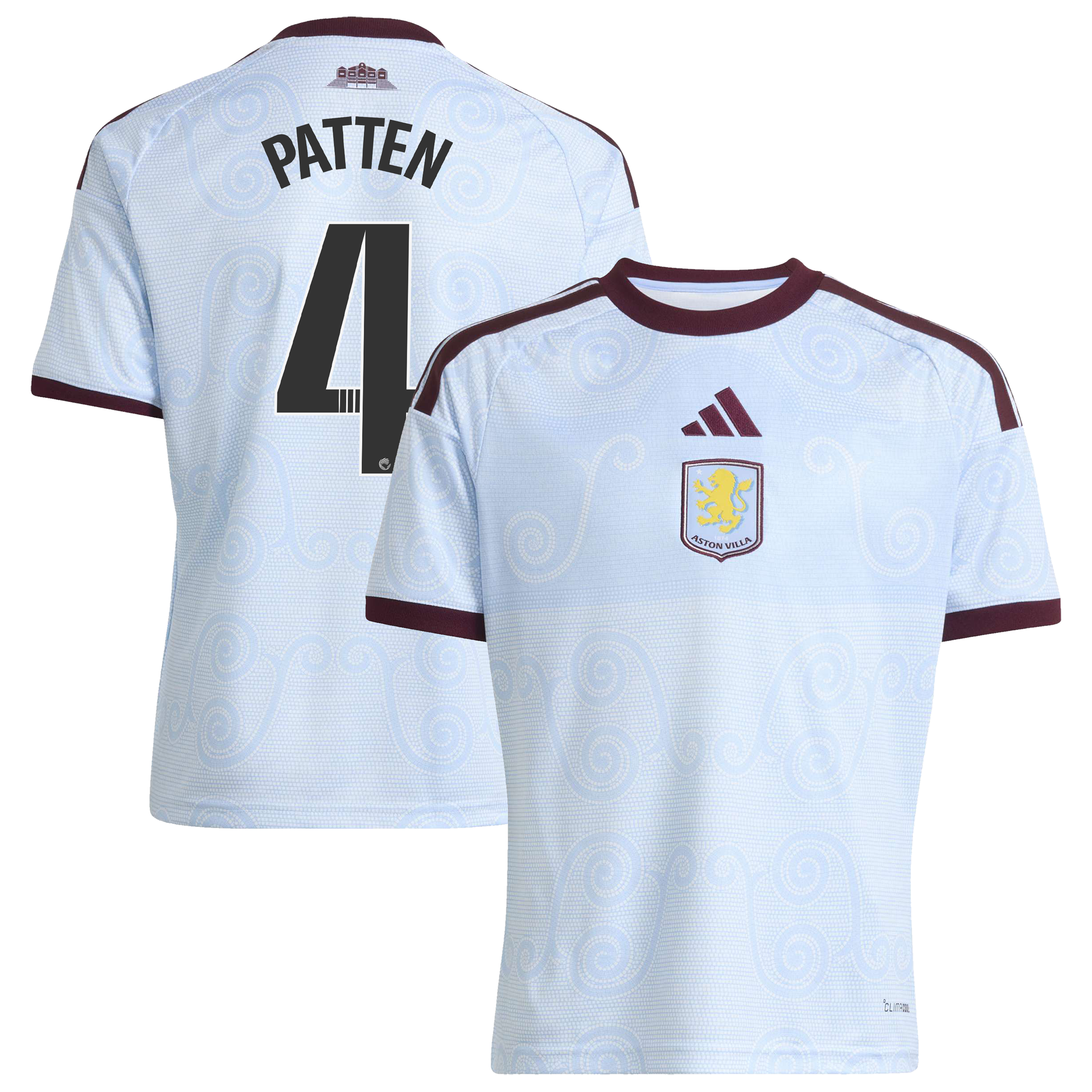 Aston Villa WSL adidas Third Shirt 2026-27 - Kids with Patten 4 printing, , rebel_hi-res