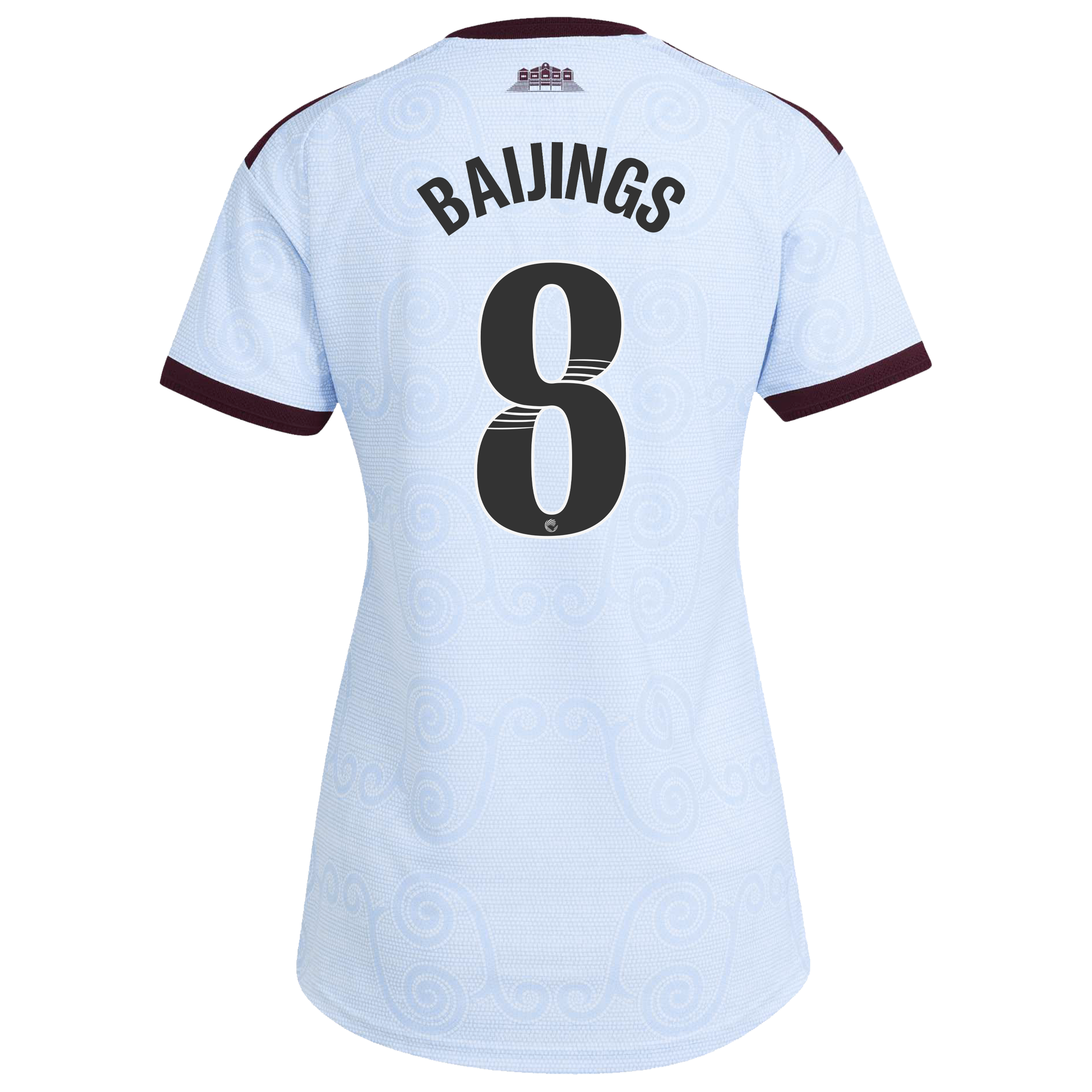 Aston Villa WSL adidas Third Authentic Shirt 2026-27 - Womens with Baijings 8 printing, , rebel_hi-res