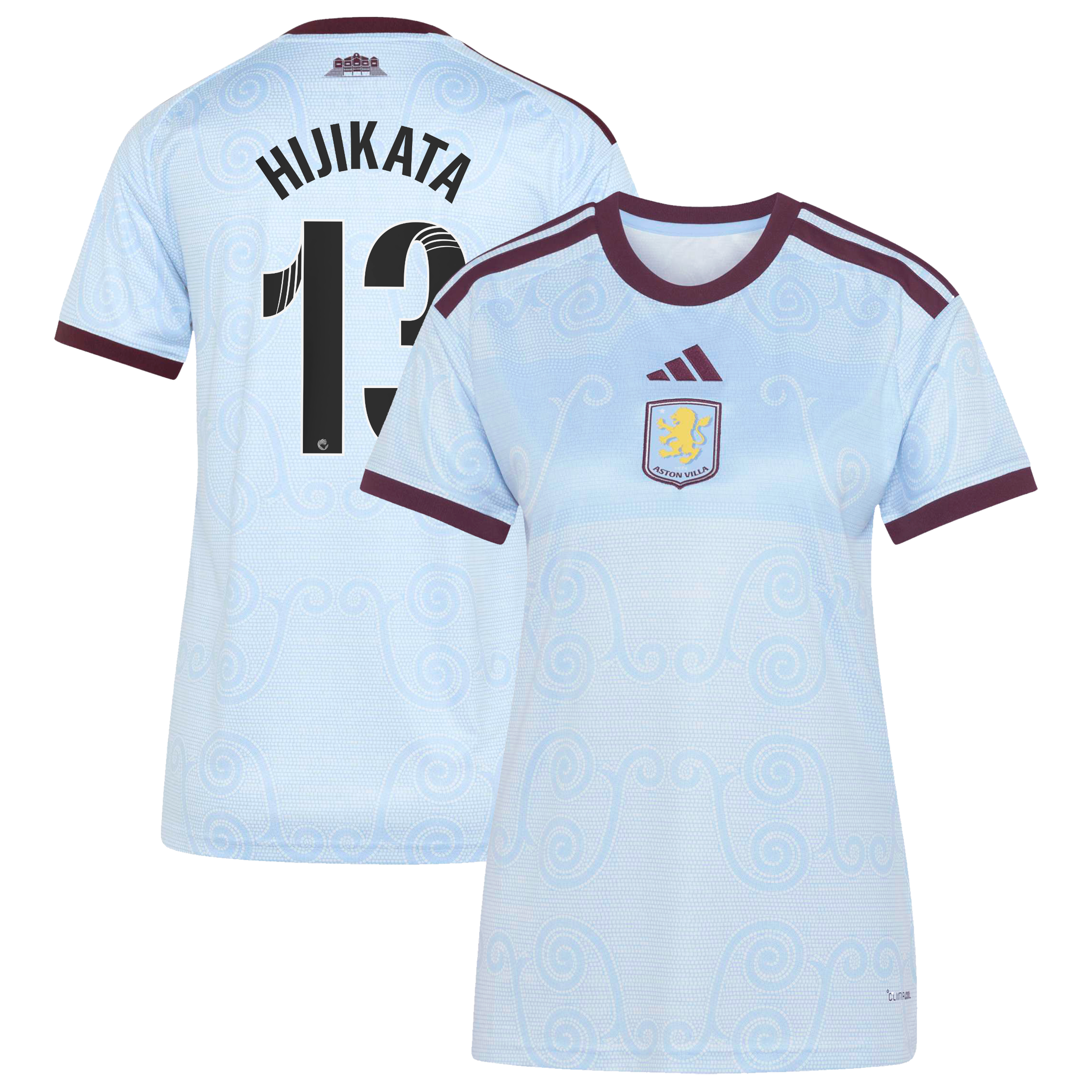 Aston Villa WSL adidas Third Shirt 2026-27 - Womens with Hijikata 13 printing, , rebel_hi-res