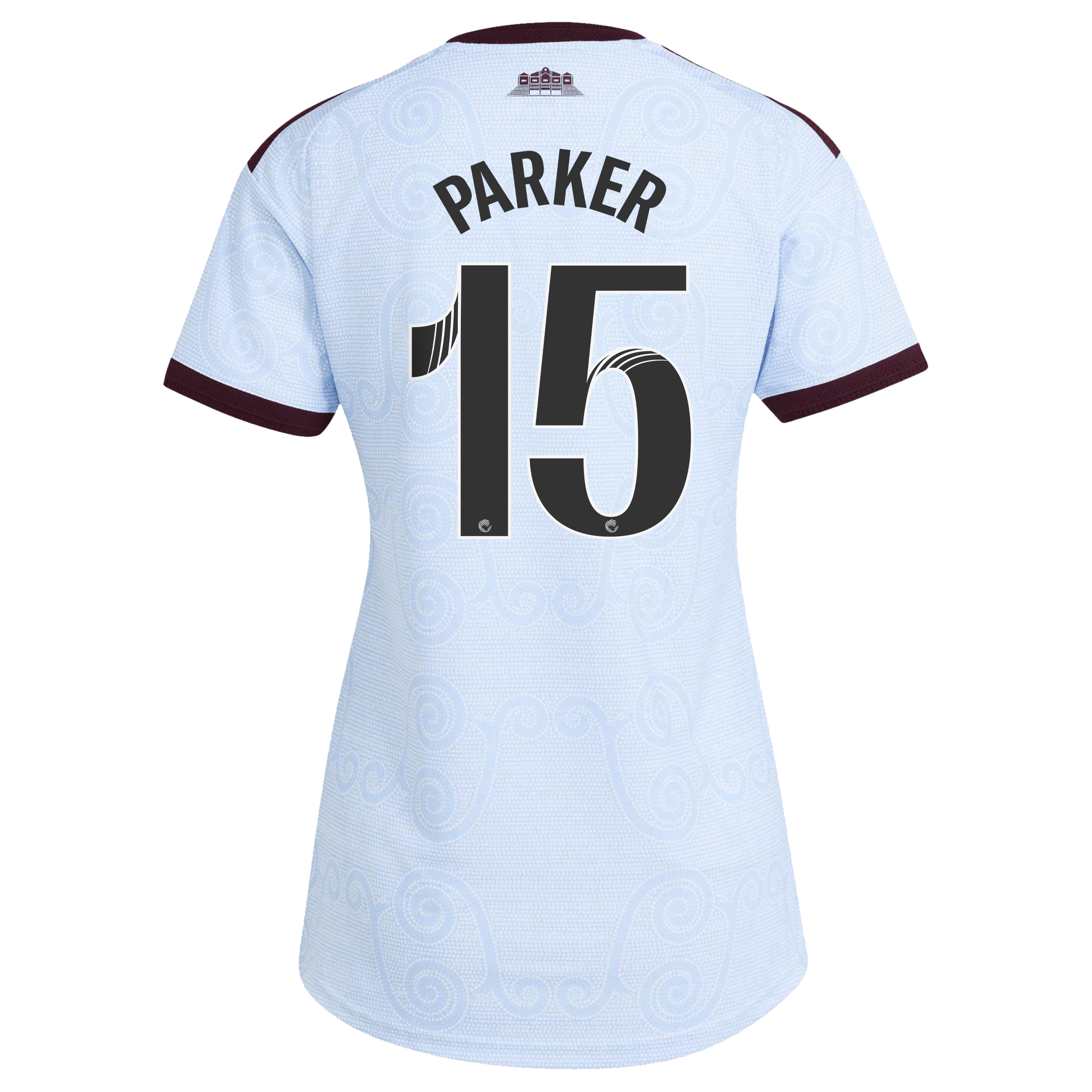 Aston Villa WSL adidas Third Authentic Shirt 2026-27 - Womens with Parker 15 printing, , rebel_hi-res