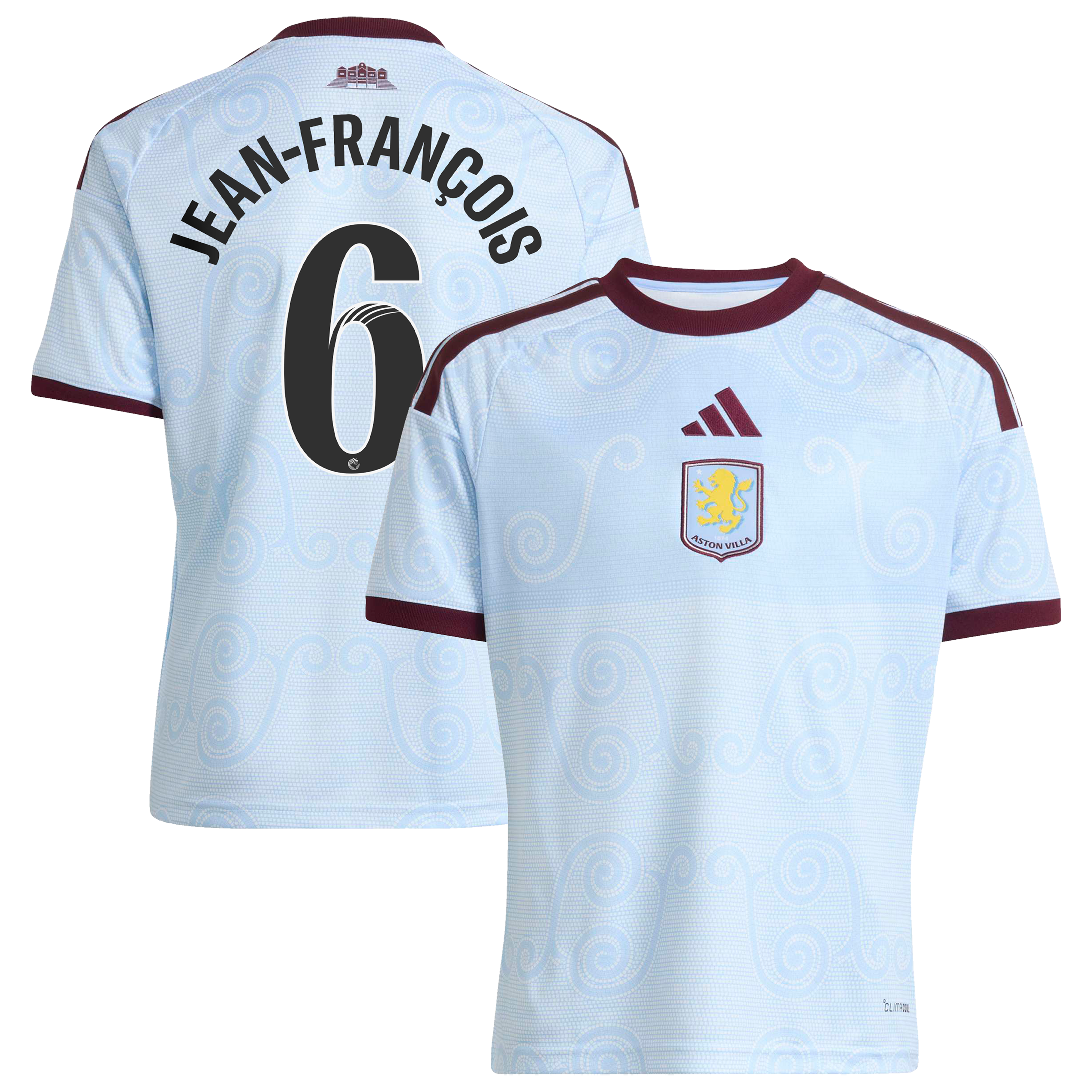 Aston Villa WSL adidas Third Shirt 2026-27 - Kids with Jean-François 6 printing