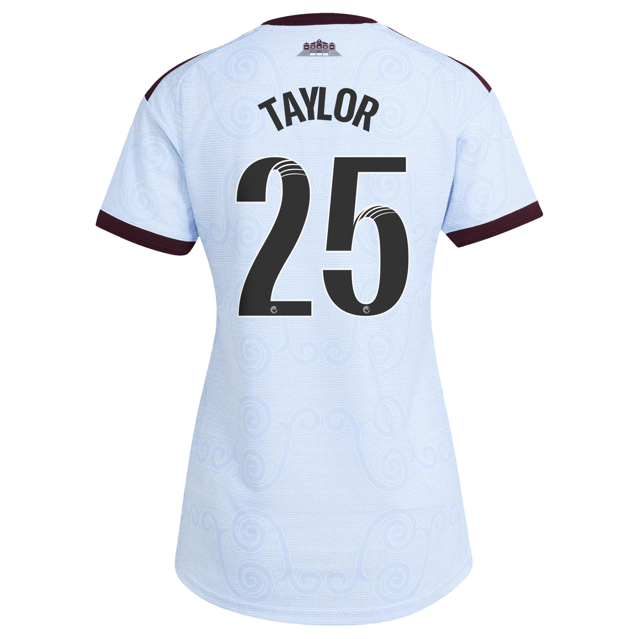 Aston Villa WSL adidas Third Authentic Shirt 2026-27 - Womens with Taylor 25 printing, , rebel_hi-res