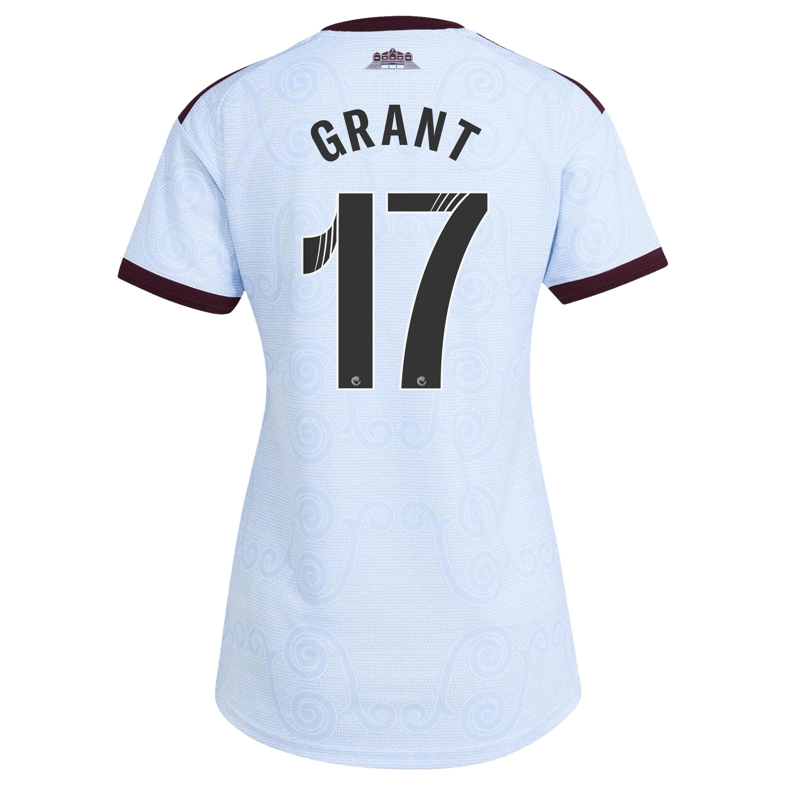 Aston Villa WSL adidas Third Authentic Shirt 2026-27 - Womens with Grant 17 printing, , rebel_hi-res