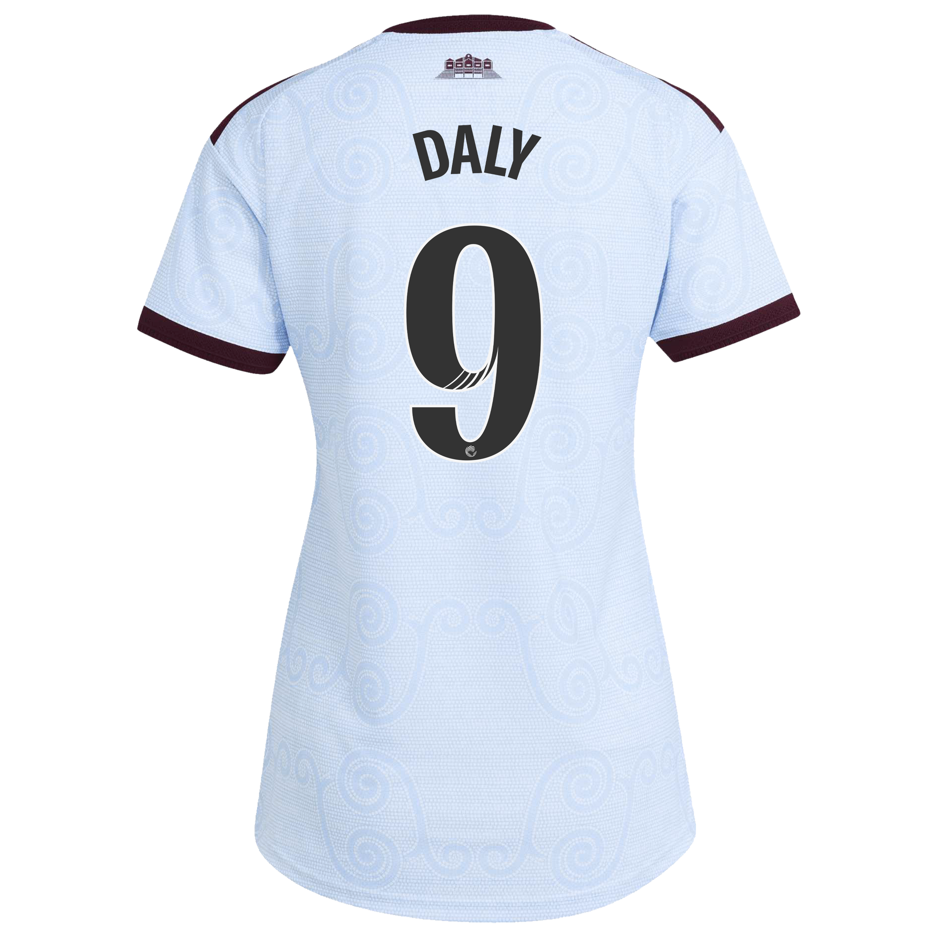 Aston Villa WSL adidas Third Authentic Shirt 2026-27 - Womens with Daly 9 printing, , rebel_hi-res