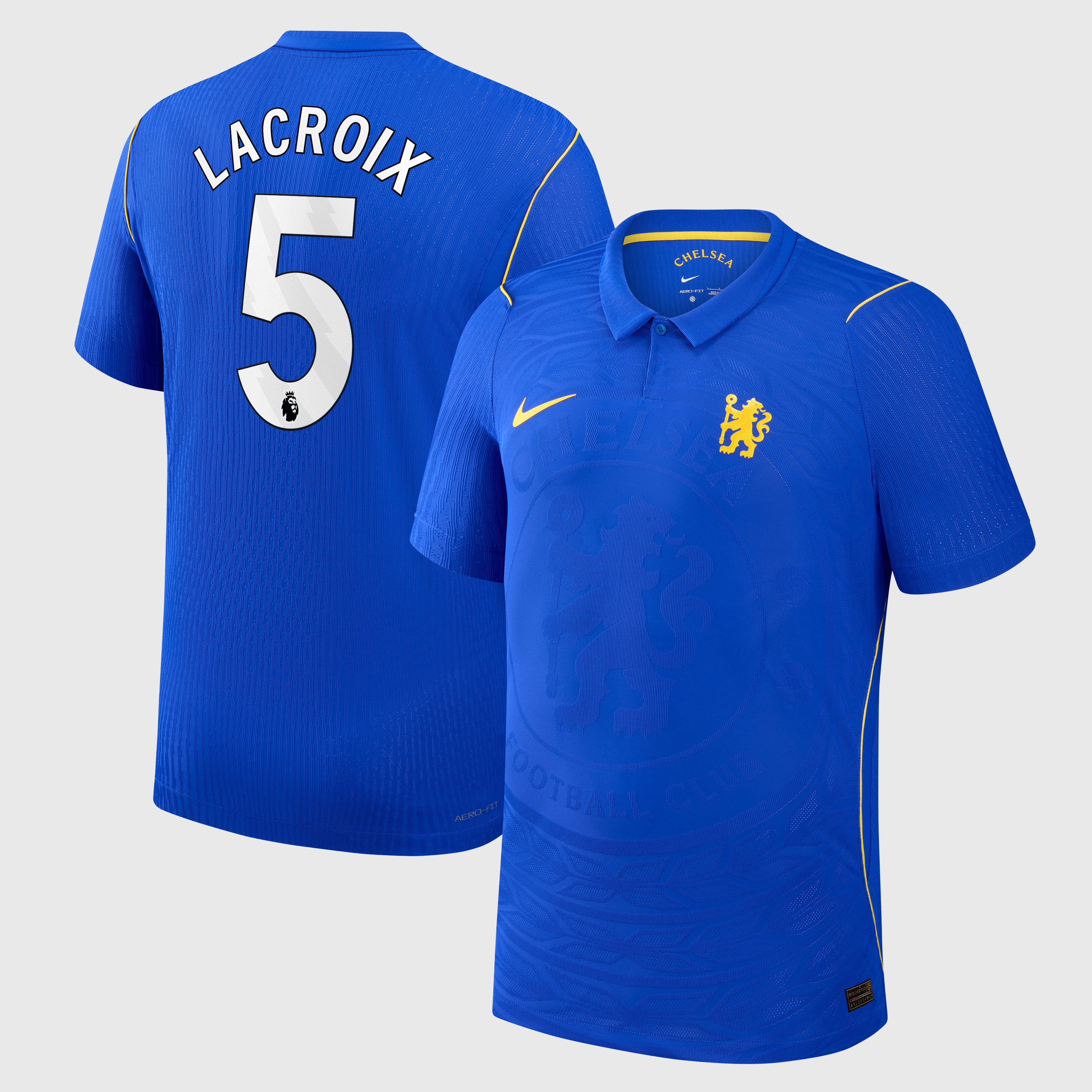 Chelsea Nike Home Aero-FIT Match Shirt 2026-27 - Kids with Lacroix 5 printing, , rebel_hi-res