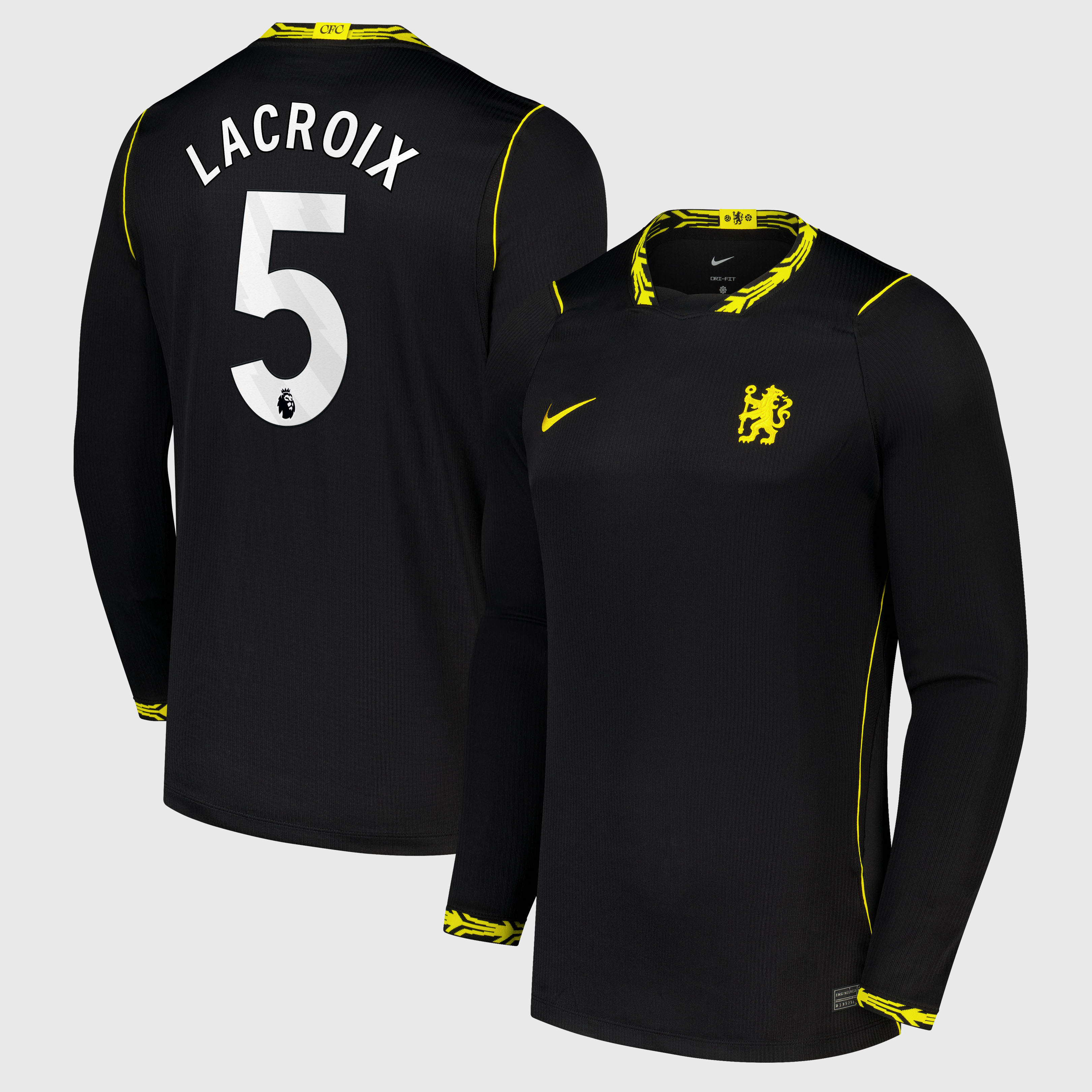 Chelsea Nike Away Stadium Shirt 2026-27 - Long Sleeve with Lacroix 5 printing, , rebel_hi-res