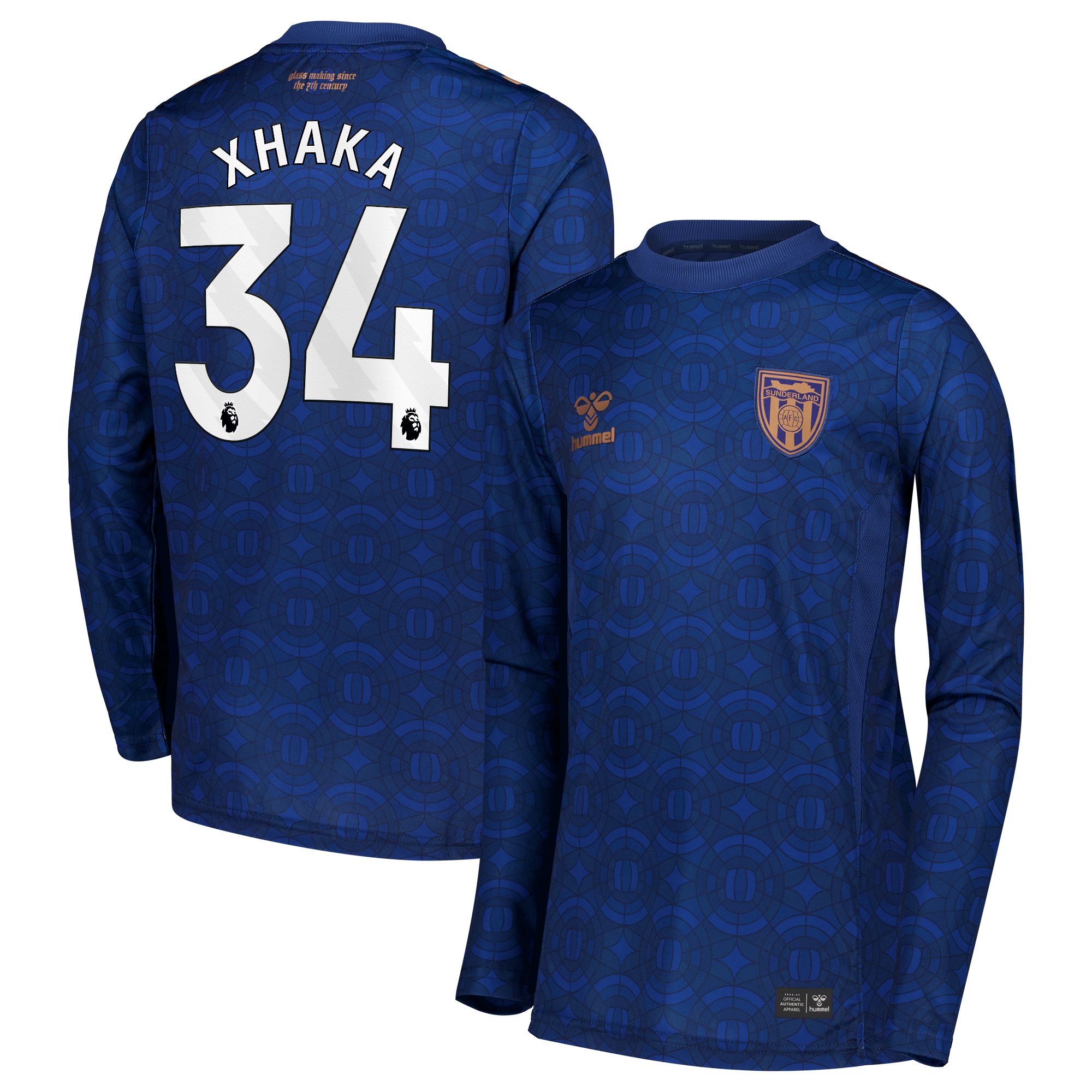 Sunderland Hummel Third Shirt 2026-27 - Long Sleeve - Kids with Xhaka 34 printing, , rebel_hi-res