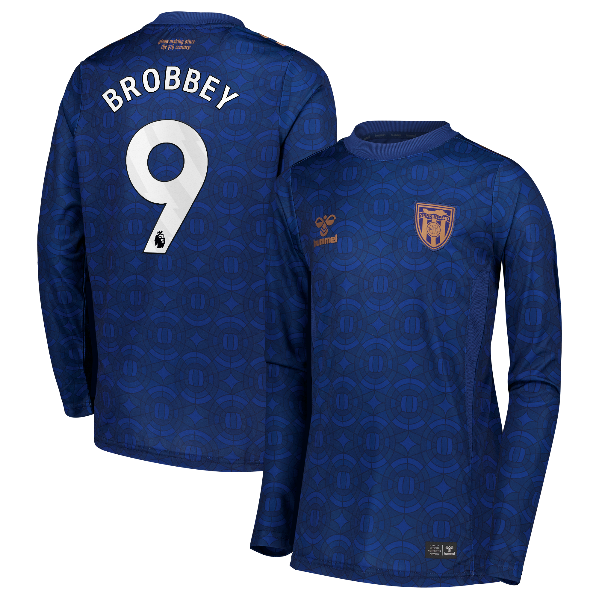Sunderland Hummel Third Shirt 2026-27 - Long Sleeve - Kids with Brobbey 9 printing, , rebel_hi-res