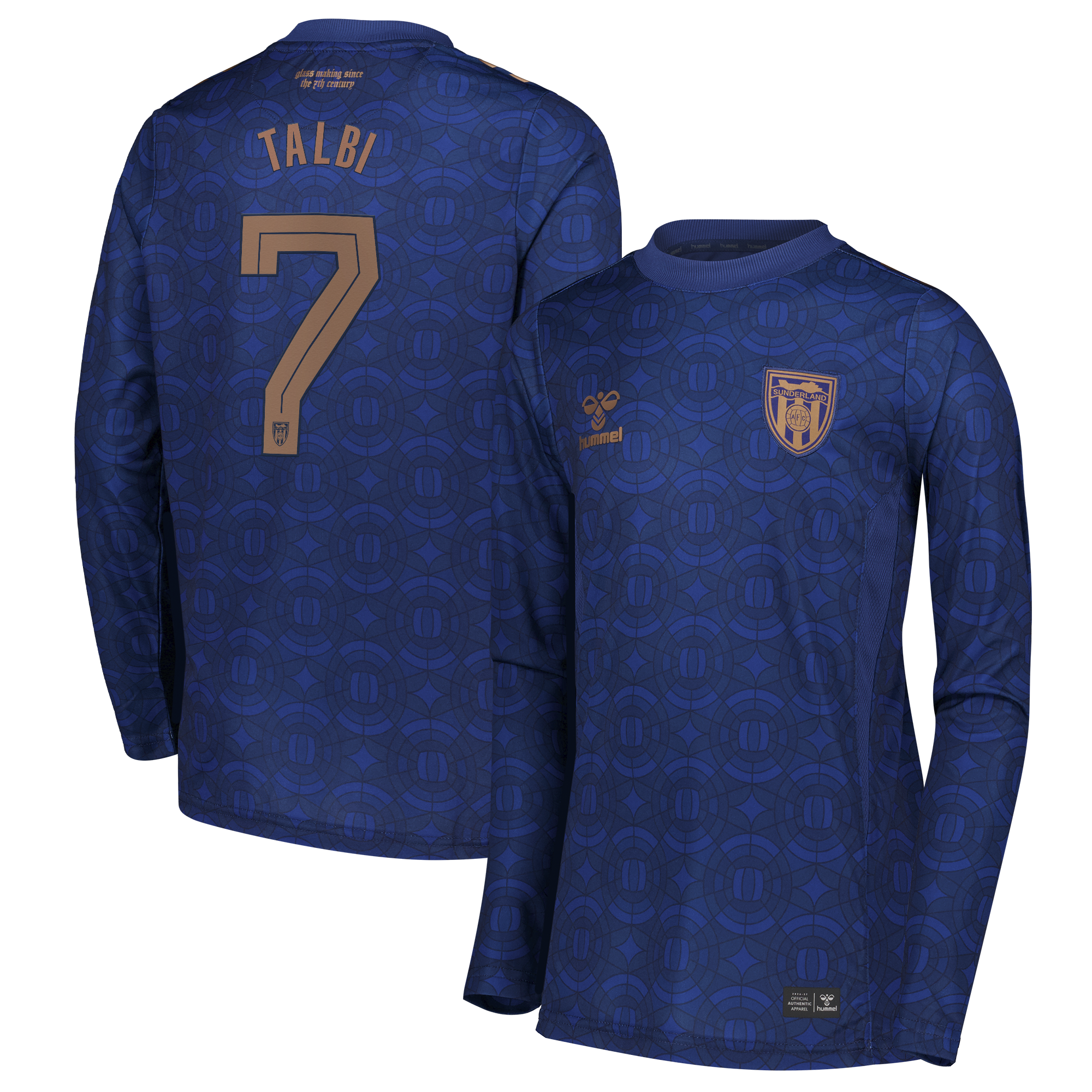 Sunderland Hummel Third Shirt 2026-27 - Long Sleeve - Kids with Talbi 7 Cup printing, , rebel_hi-res