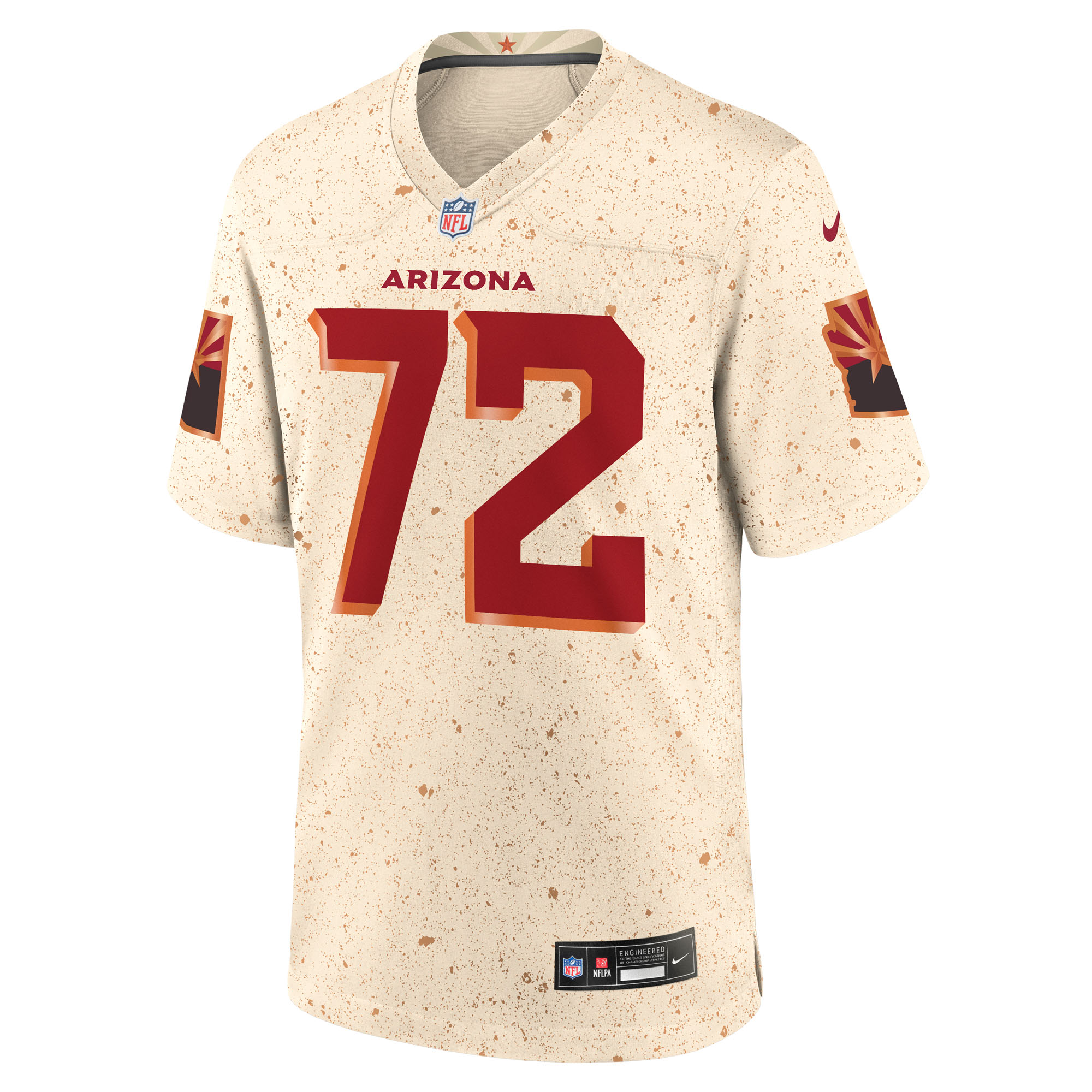 Arizona Cardinals Nike 2025 Rivalries Game Jersey - Natural - Hjalte Froholdt - Mens, , rebel_hi-res