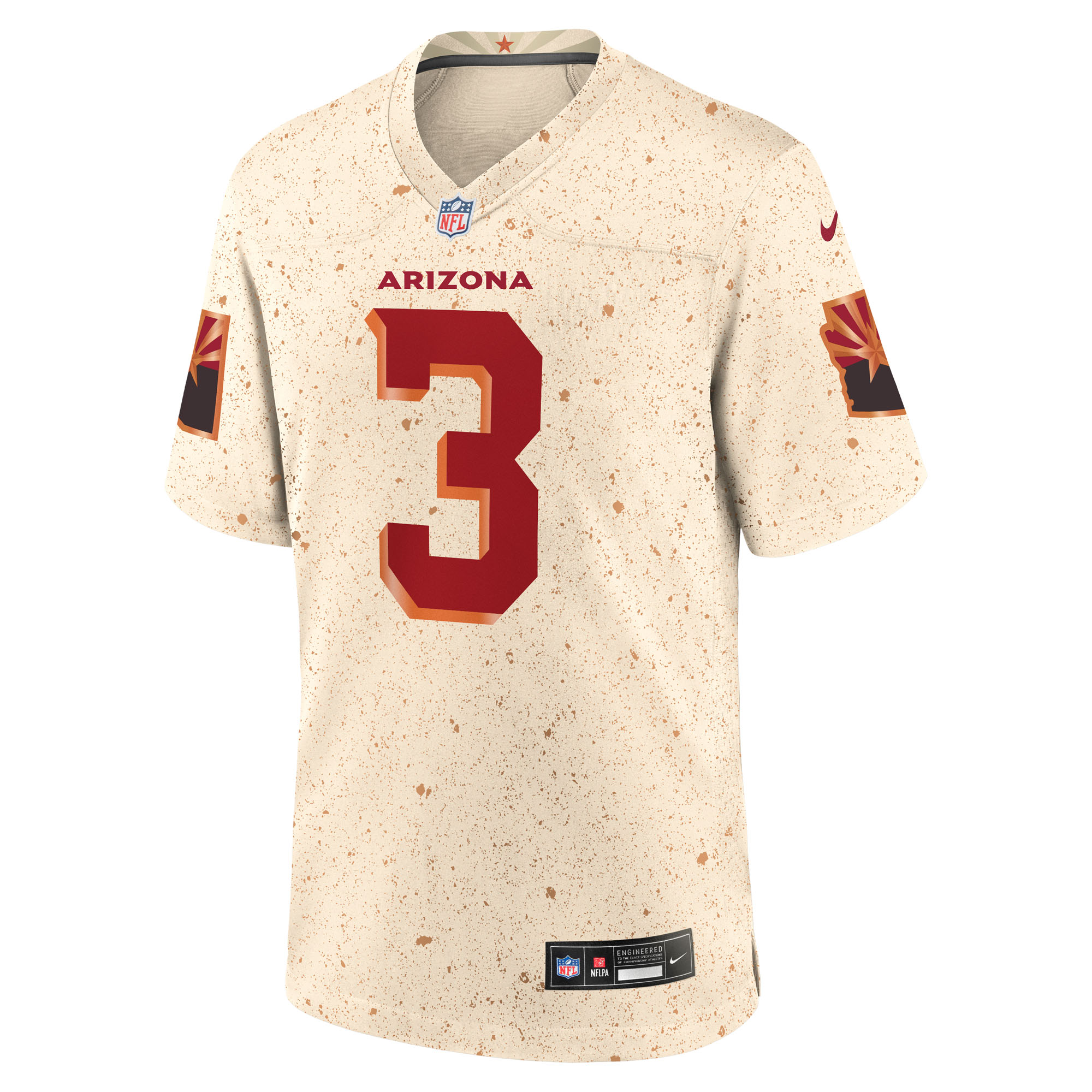 Arizona Cardinals Nike 2025 Rivalries Game Jersey - Natural - Budda Baker - Mens, , rebel_hi-res